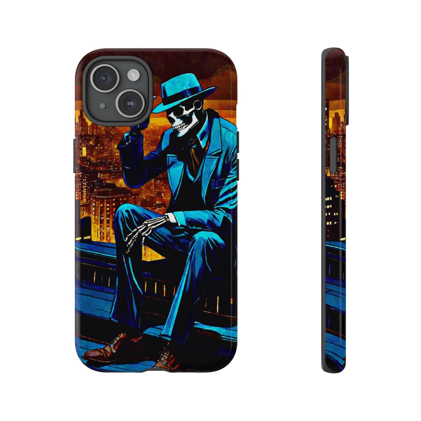 "Night On the Ton" Urban Skeleton Tough Case Stylish Phone Protection for Trendsetters