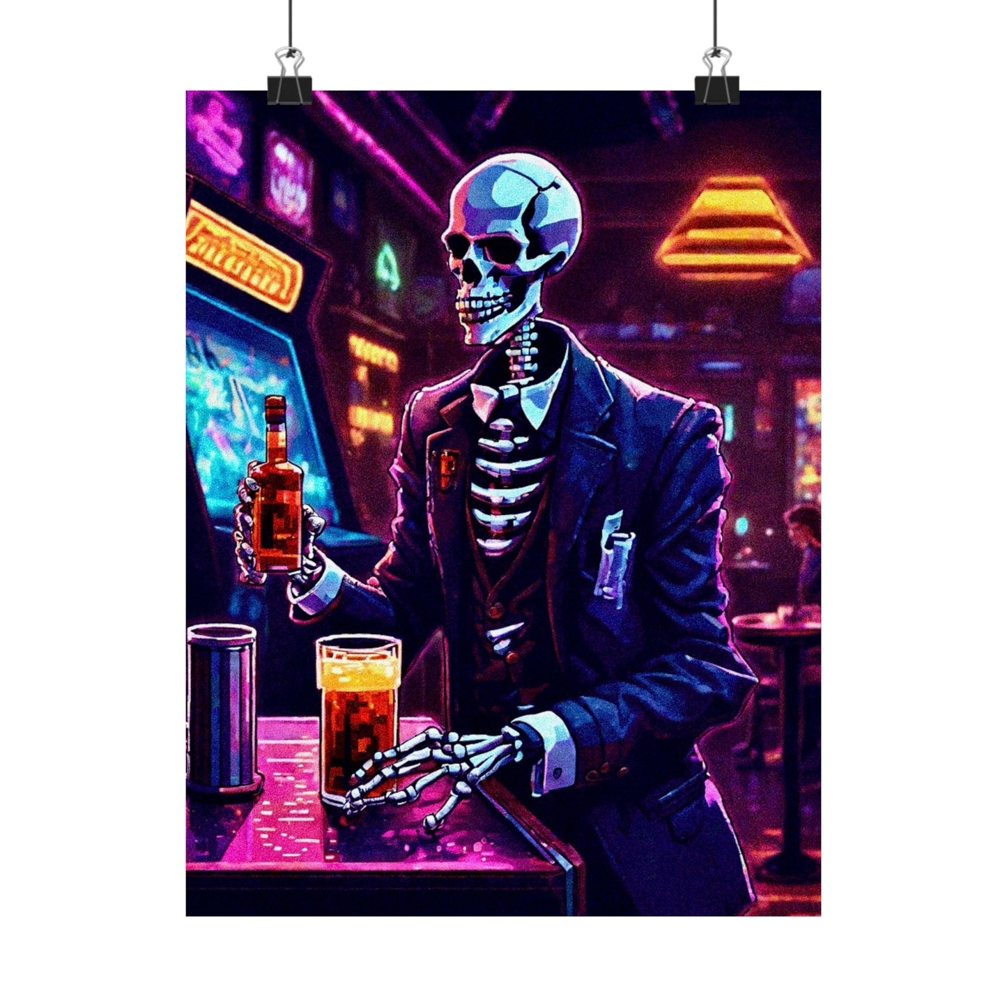 Booze, Bonez, and arcades Posters