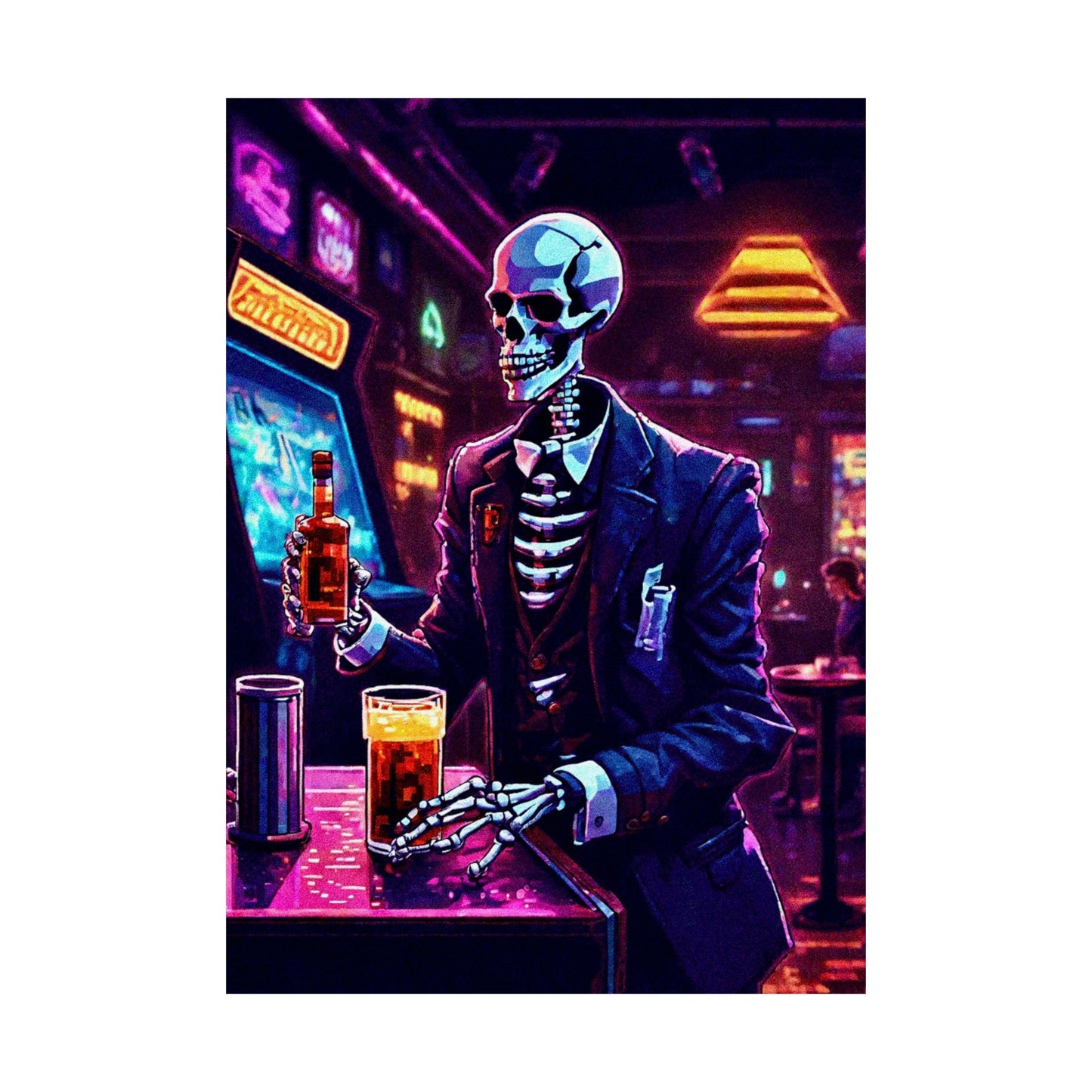 Booze, Bonez, and arcades Posters