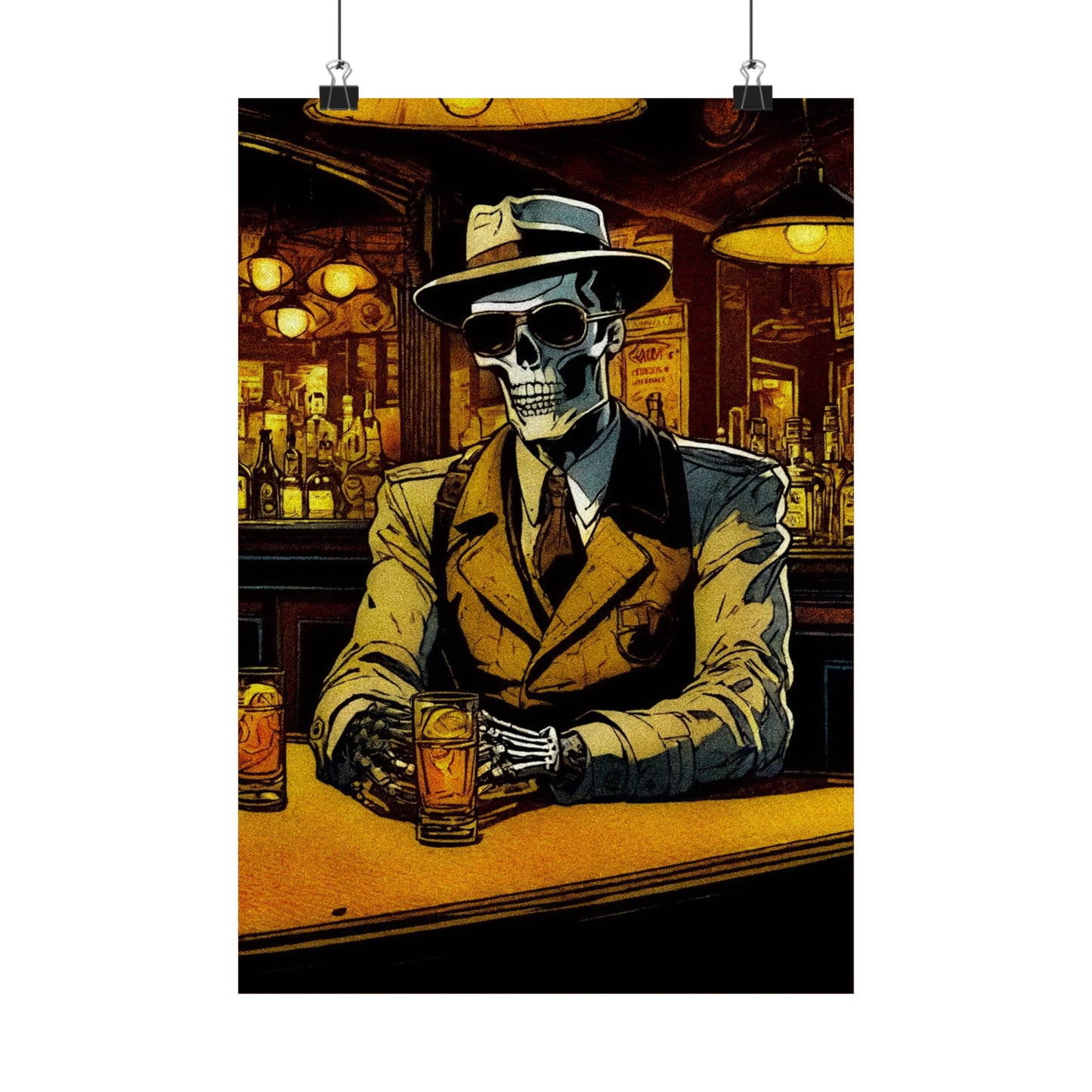 "Old Fashioned Bonez" Matte Vertical Posters