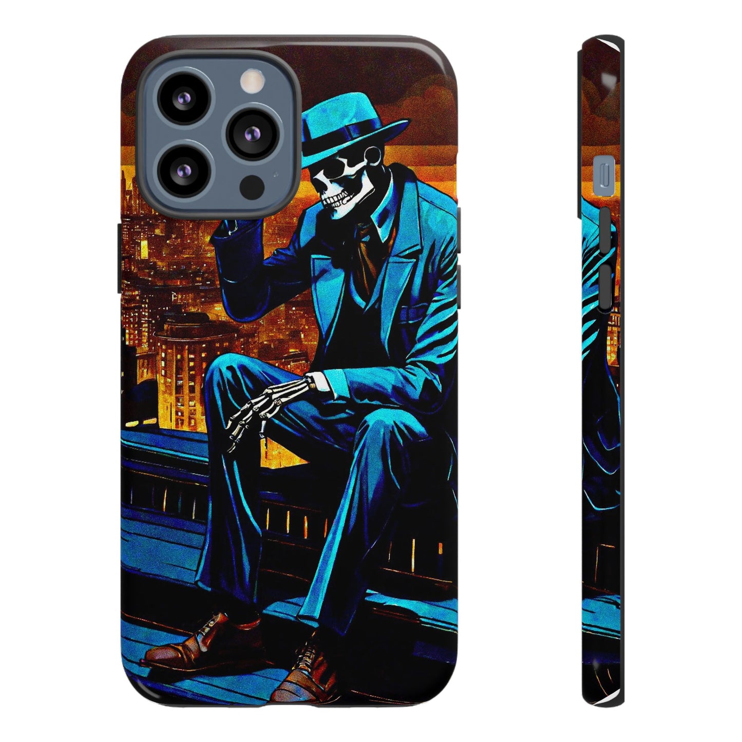 "Night On the Ton" Urban Skeleton Tough Case Stylish Phone Protection for Trendsetters