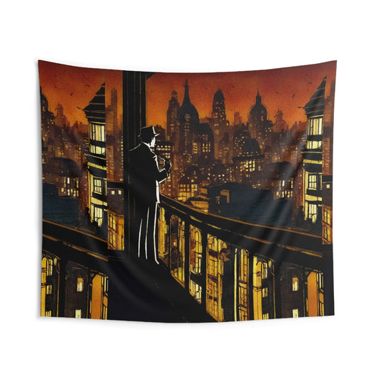 "Welcome To Tormented City" Indoor Wall Tapestries