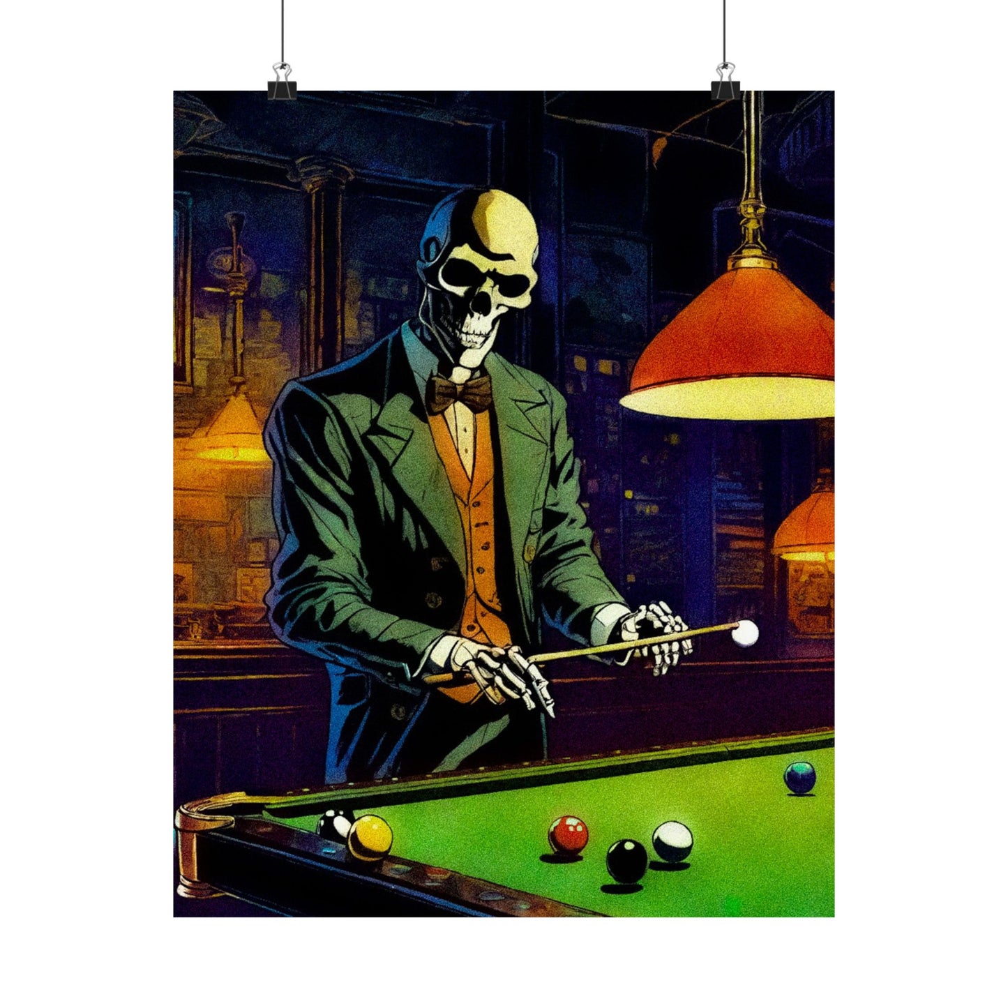 "Mr.Bonez's Jazz Bar (pool)" Matte Vertical Posters