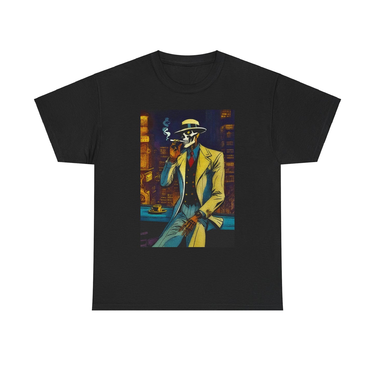 "Mr.Bonez X Tormented Detective" Unisex Heavy Cotton Tee