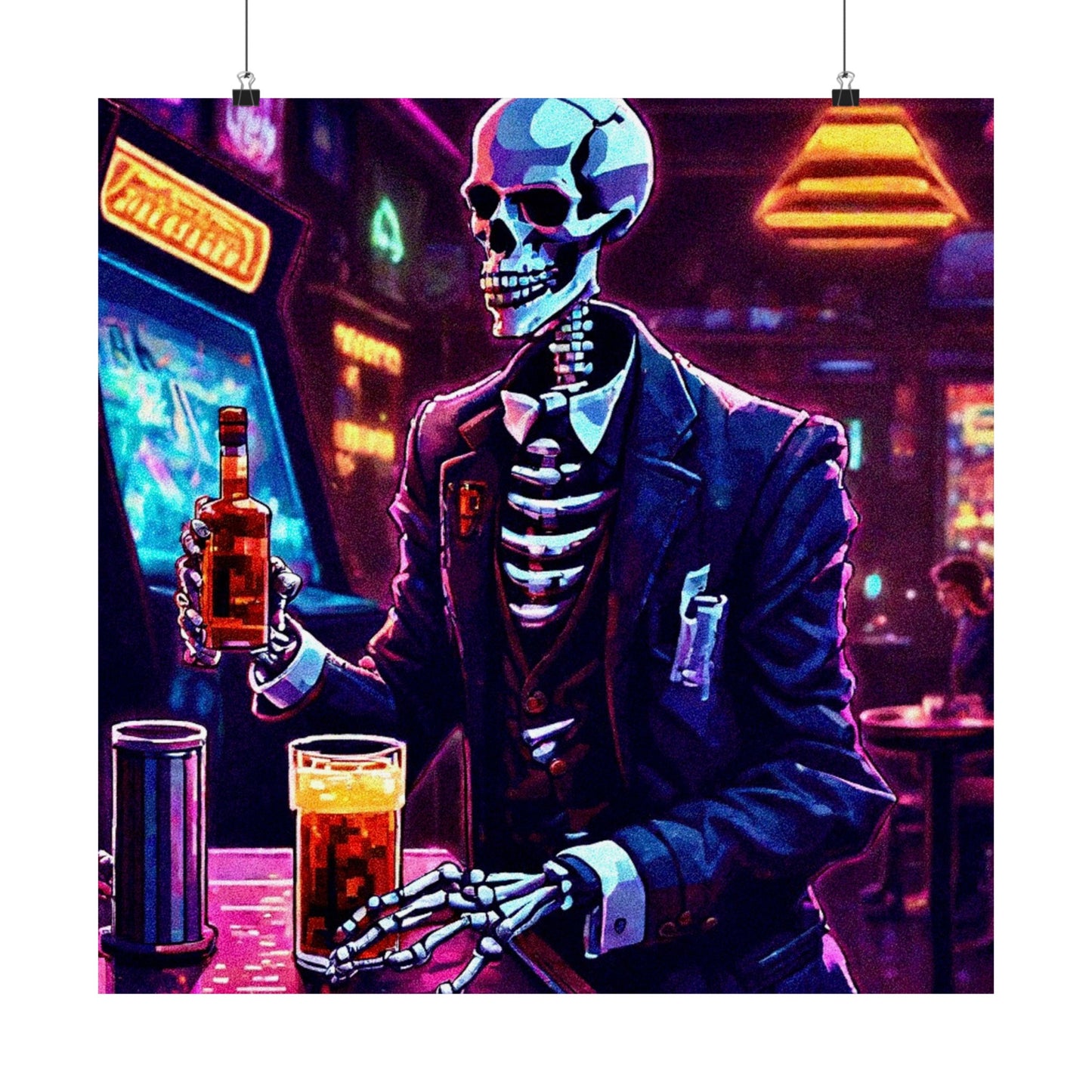 Booze, Bonez, and arcades Posters