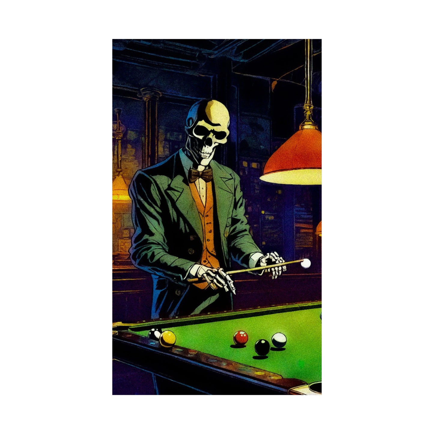 "Mr.Bonez's Jazz Bar (pool)" Matte Vertical Posters