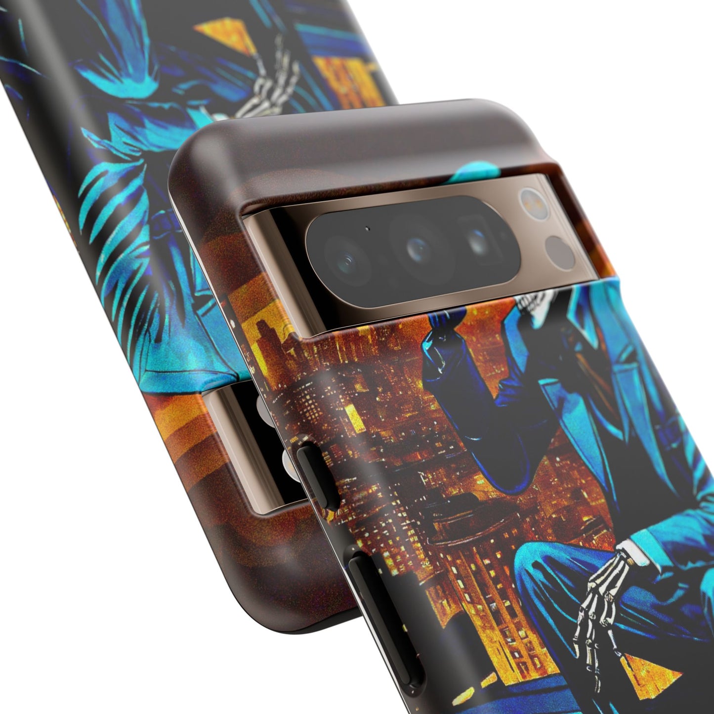 "Night On the Ton" Urban Skeleton Tough Case Stylish Phone Protection for Trendsetters