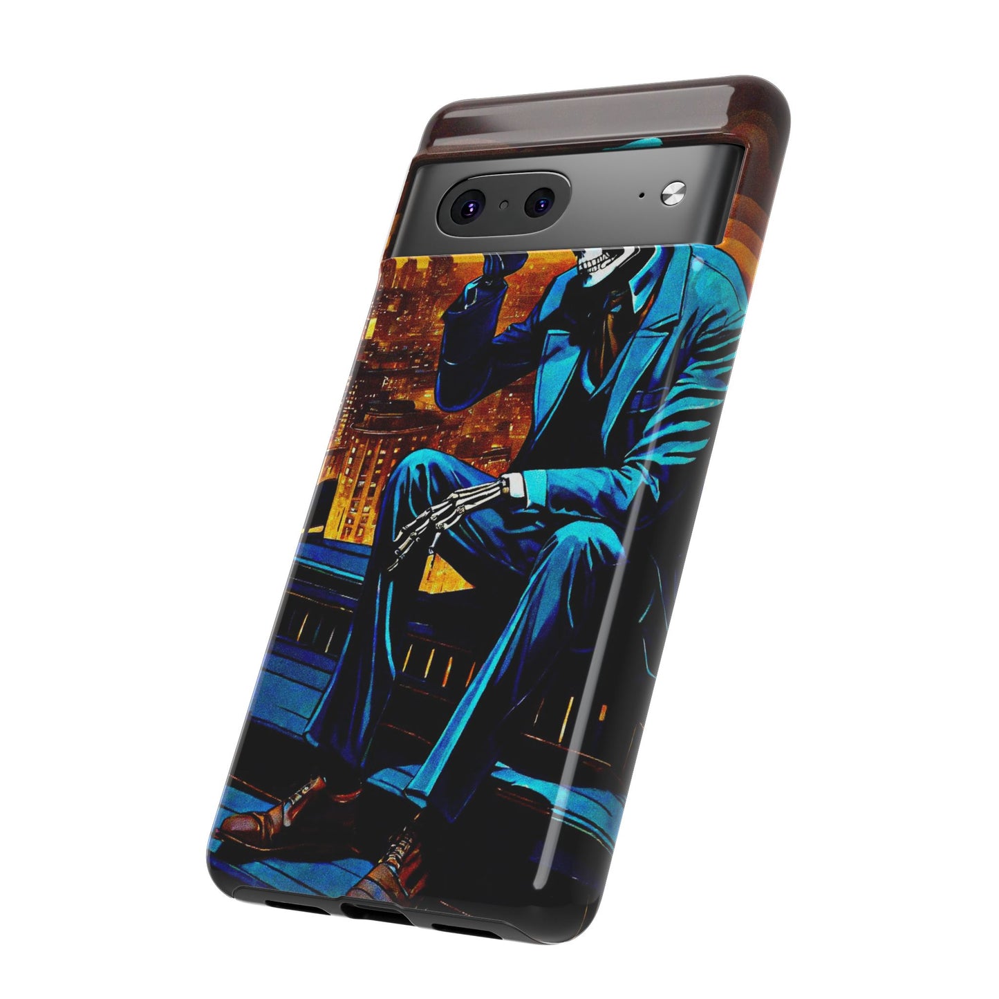 "Night On the Ton" Urban Skeleton Tough Case Stylish Phone Protection for Trendsetters