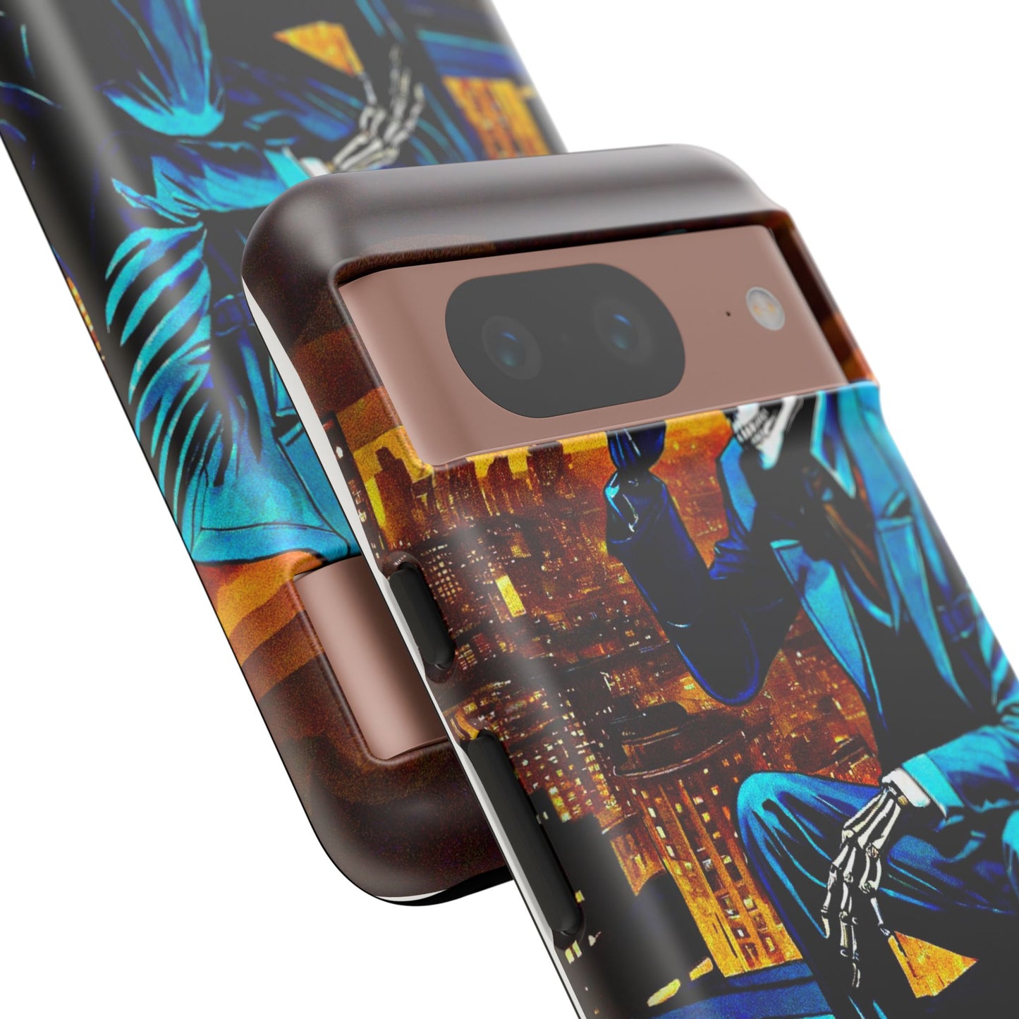 "Night On the Ton" Urban Skeleton Tough Case Stylish Phone Protection for Trendsetters