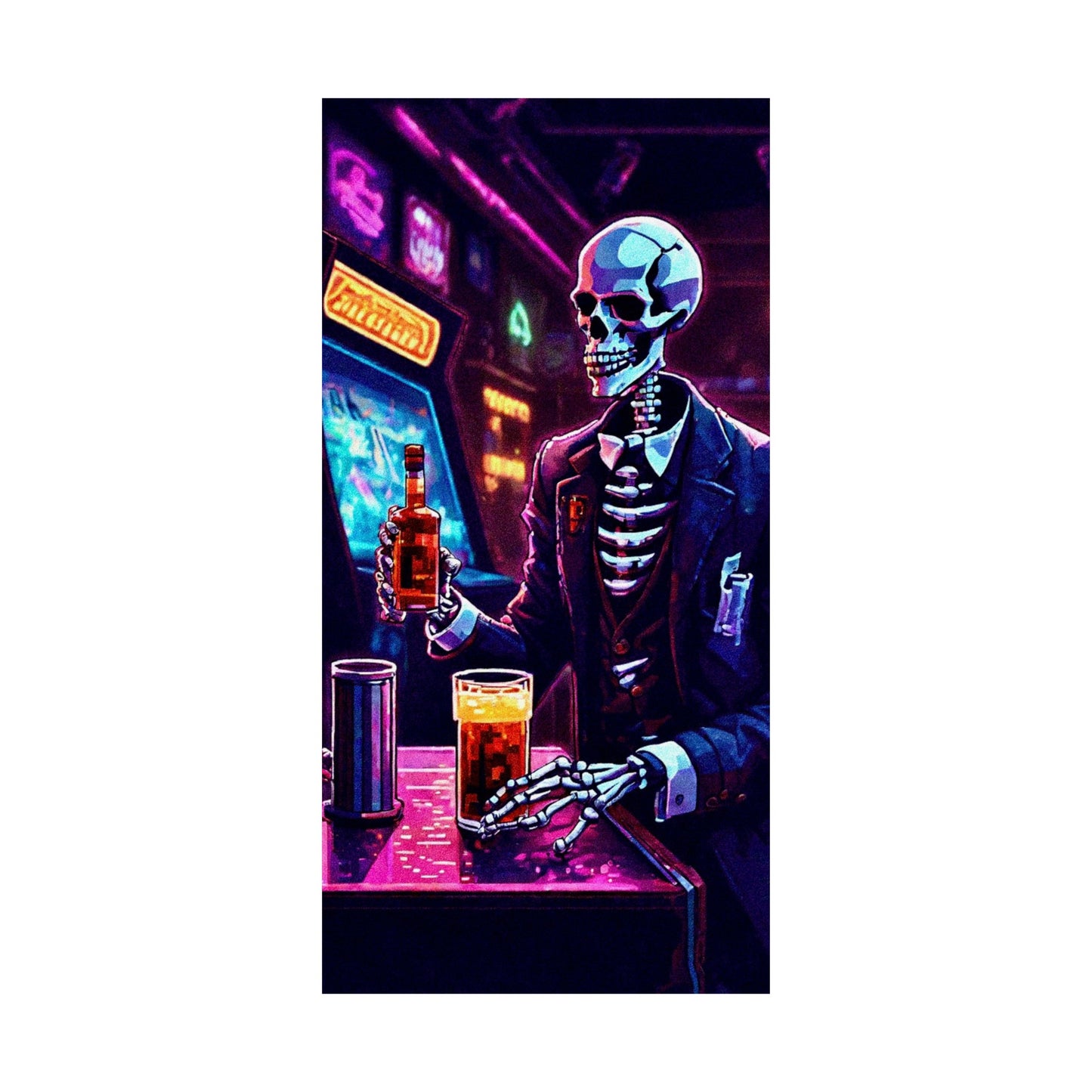 Booze, Bonez, and arcades Posters