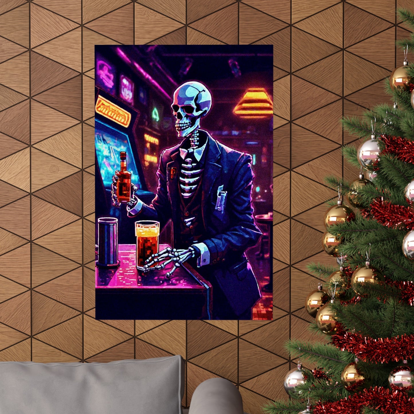 Booze, Bonez, and arcades Posters