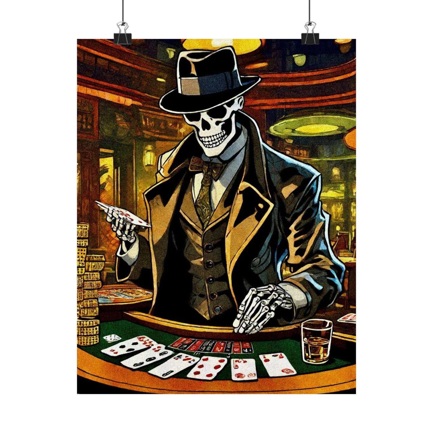 Gambling with Mr.Bones Posters