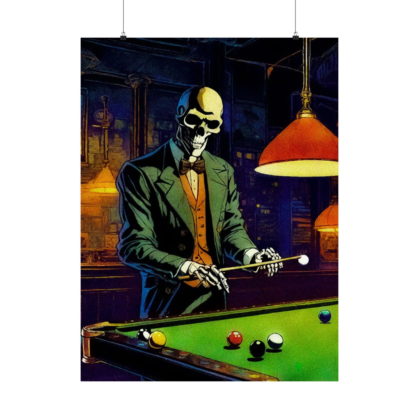 "Mr.Bonez's Jazz Bar (pool)" Matte Vertical Posters