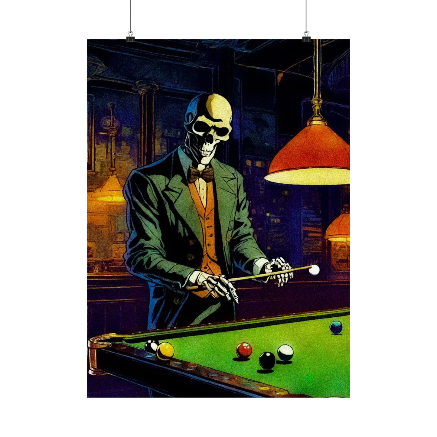 "Mr.Bonez's Jazz Bar (pool)" Matte Vertical Posters