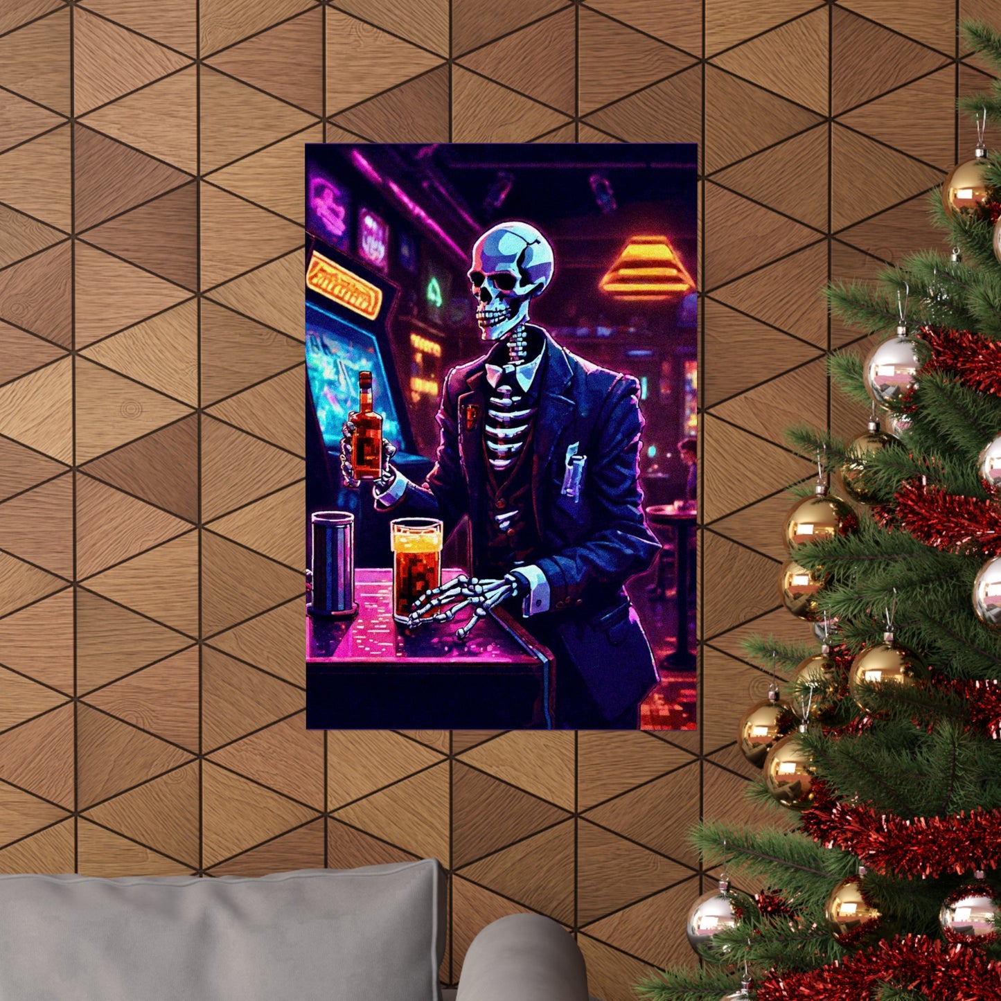 Booze, Bonez, and arcades Posters