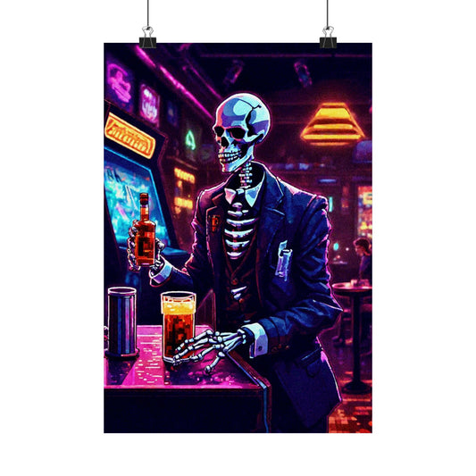 Booze, Bonez, and arcades Posters