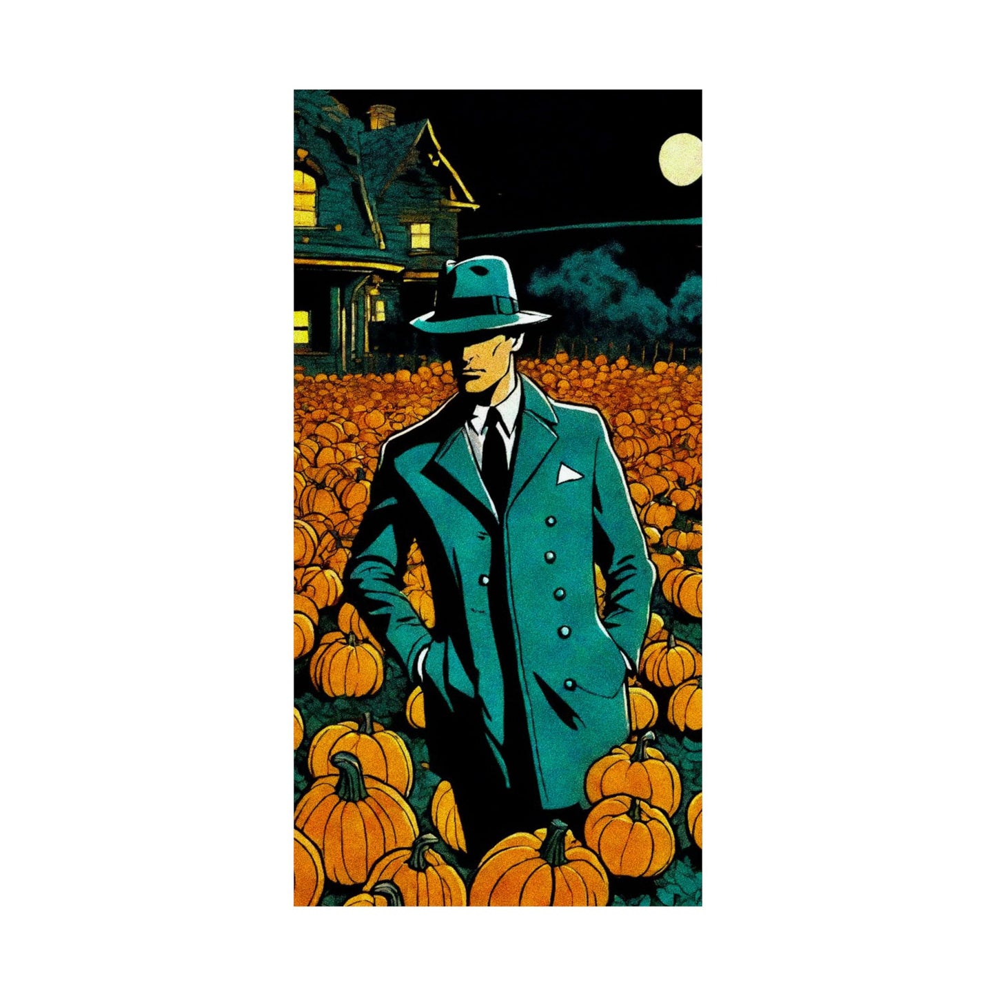 "Tormented Stroll through the pumpkin patch" Matte Vertical Posters