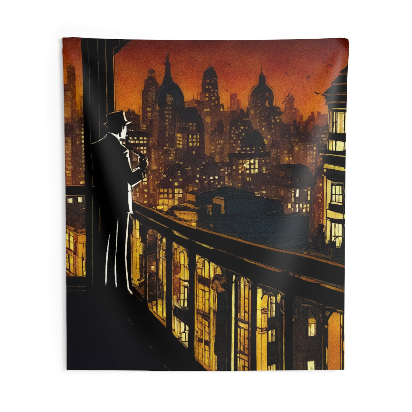 "Welcome To Tormented City" Indoor Wall Tapestries