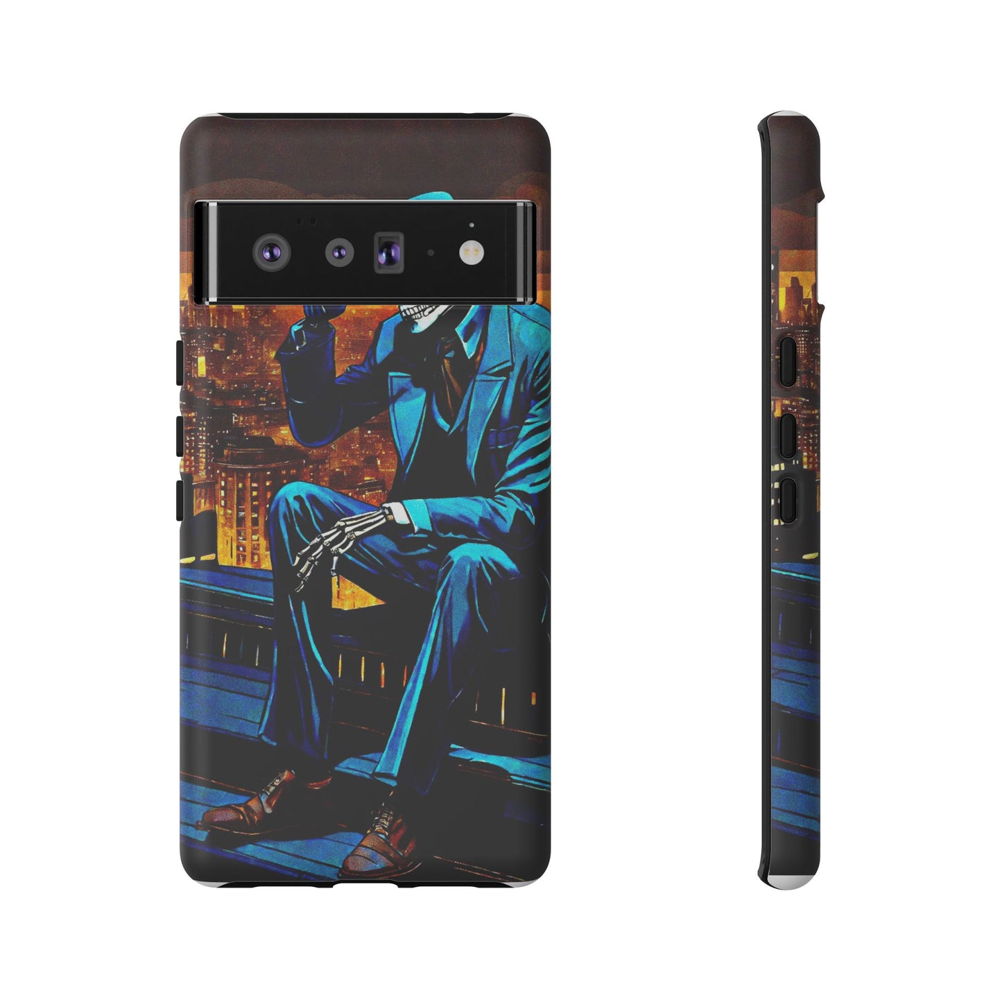 "Night On the Ton" Urban Skeleton Tough Case Stylish Phone Protection for Trendsetters