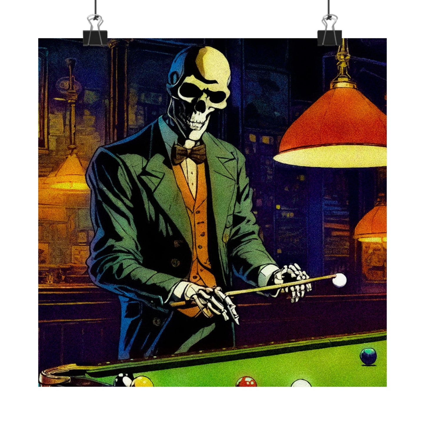 "Mr.Bonez's Jazz Bar (pool)" Matte Vertical Posters