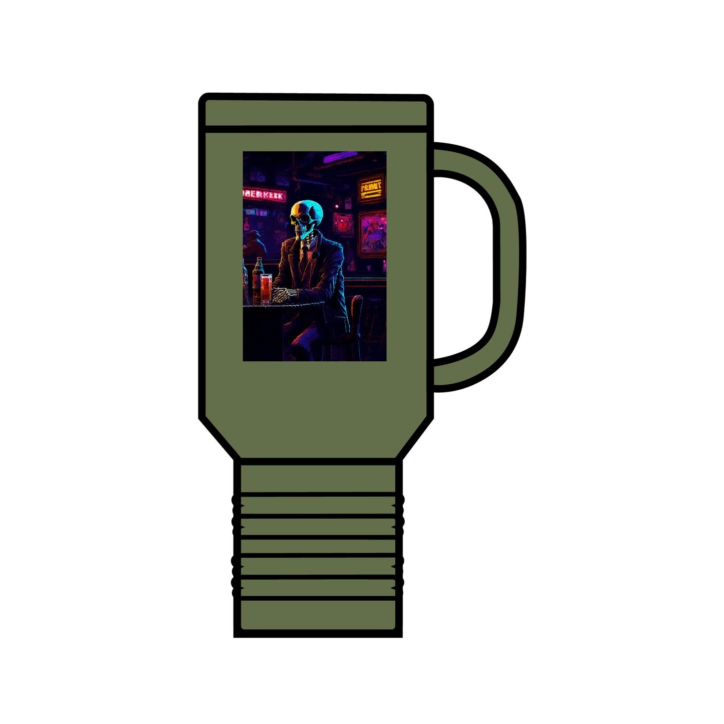 "Closing Hours" (Arcade) Insulated Travel Mug, 40oz