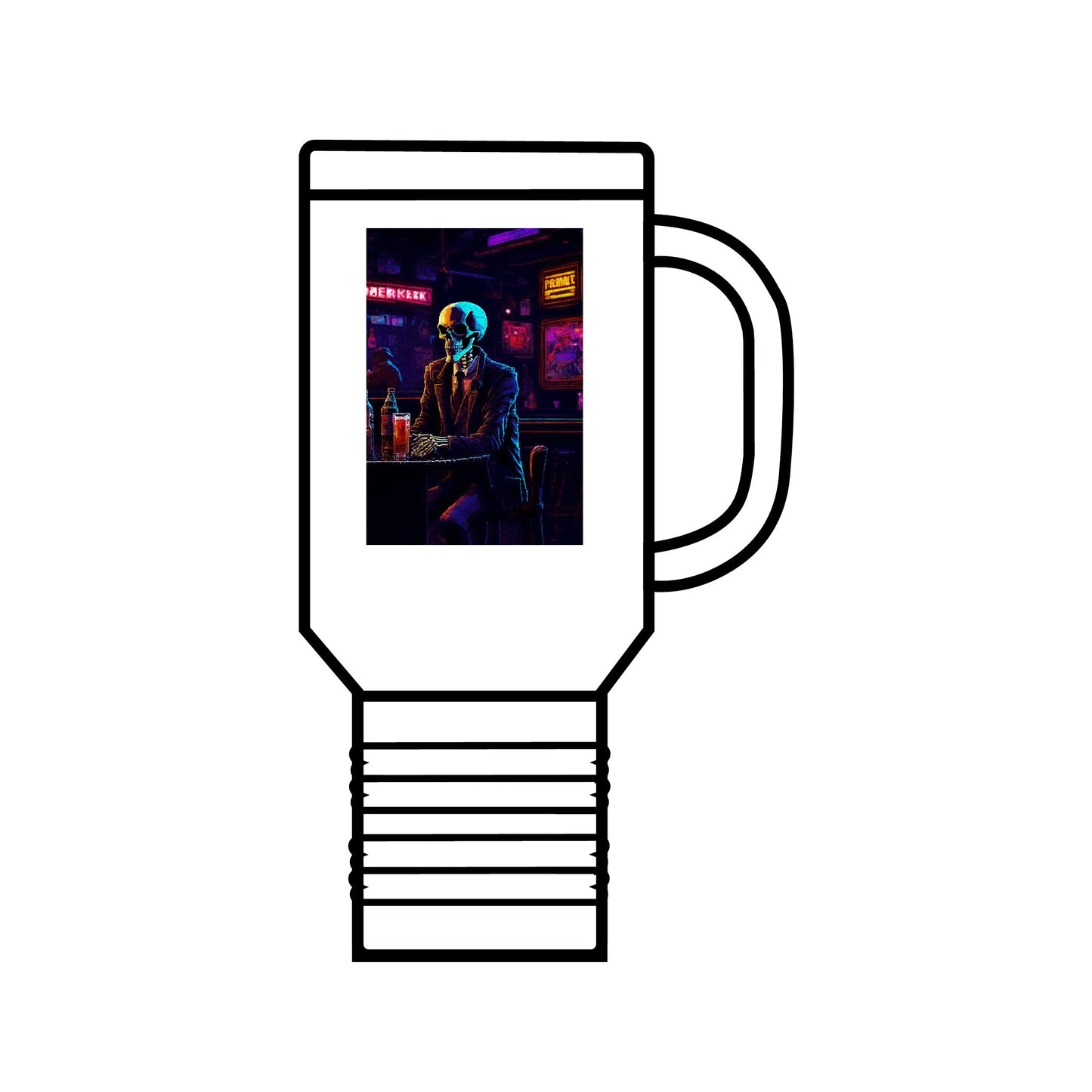 "Closing Hours" (Arcade) Insulated Travel Mug, 40oz