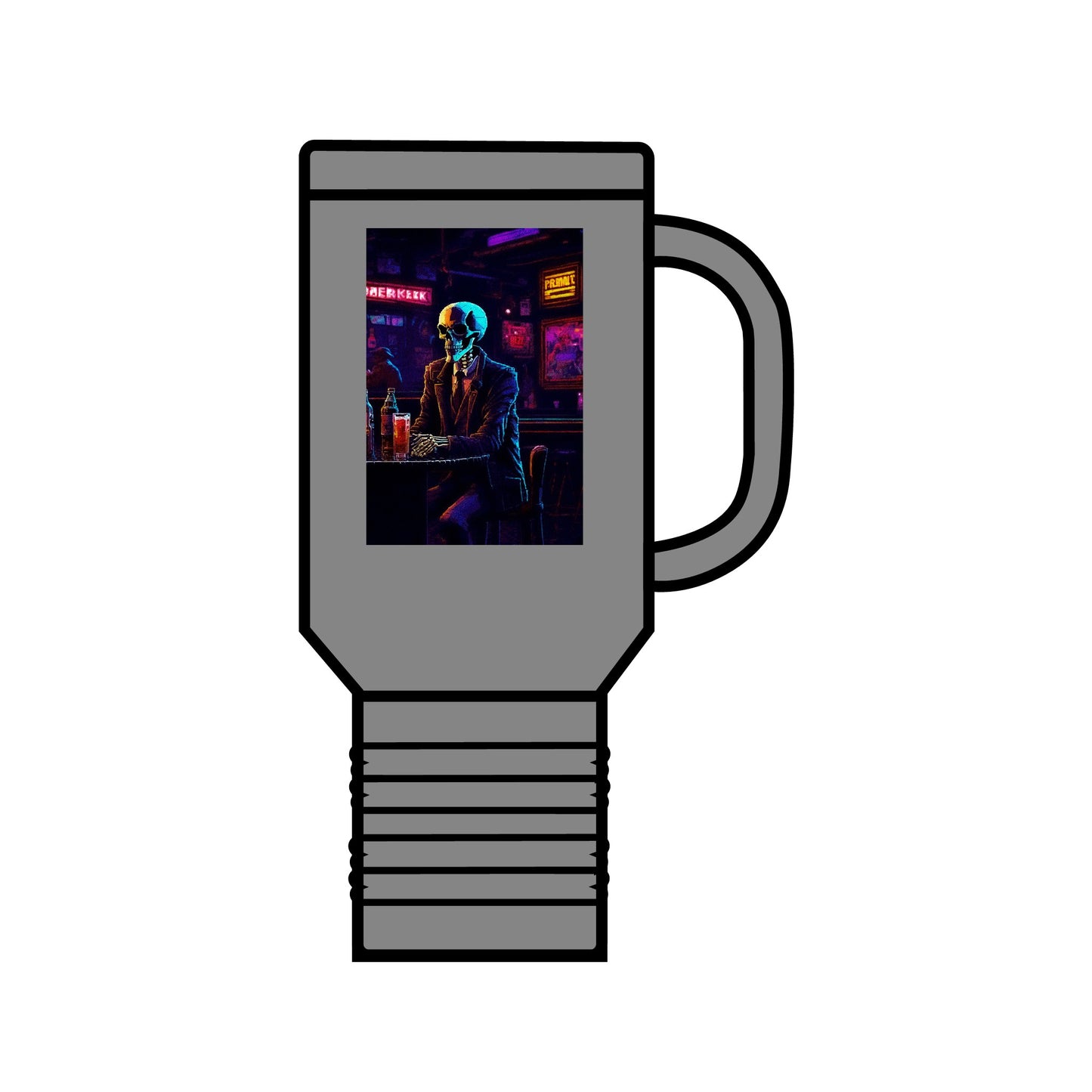 "Closing Hours" (Arcade) Insulated Travel Mug, 40oz