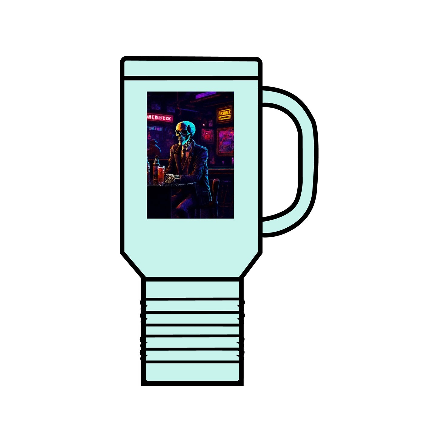 "Closing Hours" (Arcade) Insulated Travel Mug, 40oz