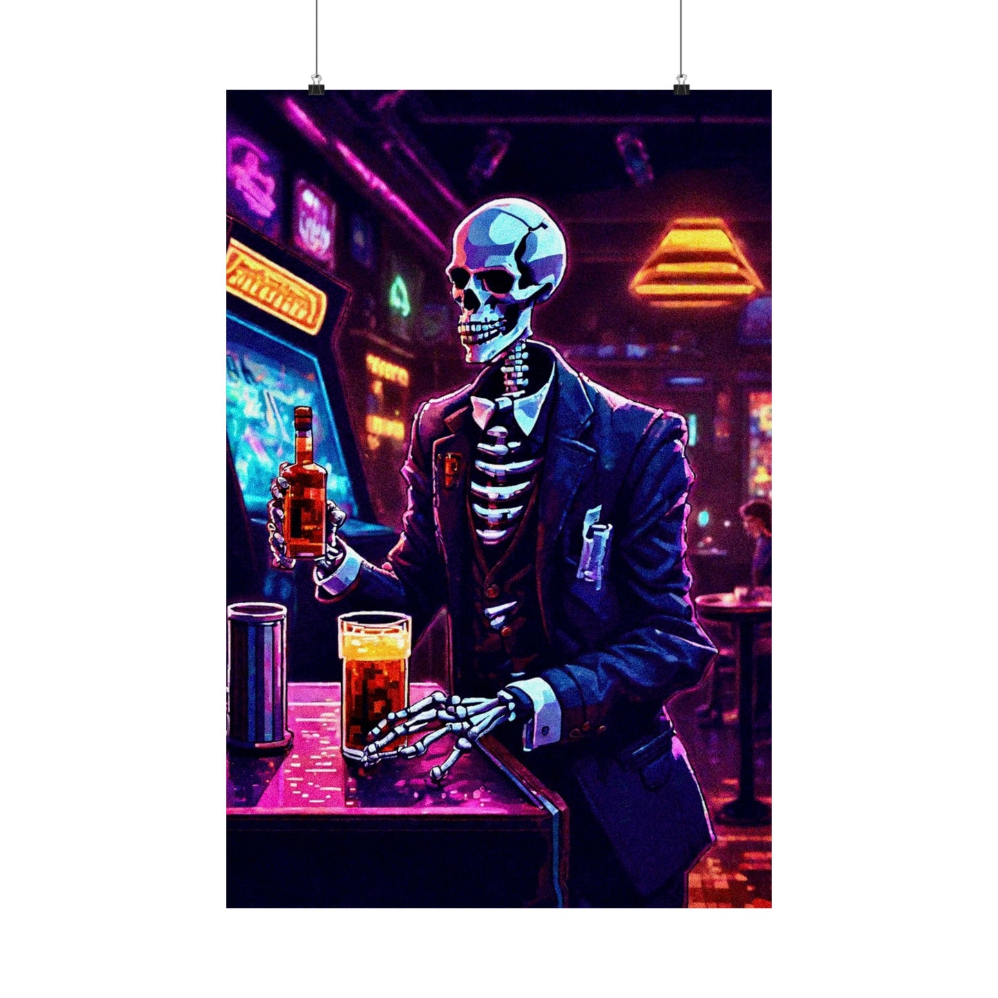 Booze, Bonez, and arcades Posters