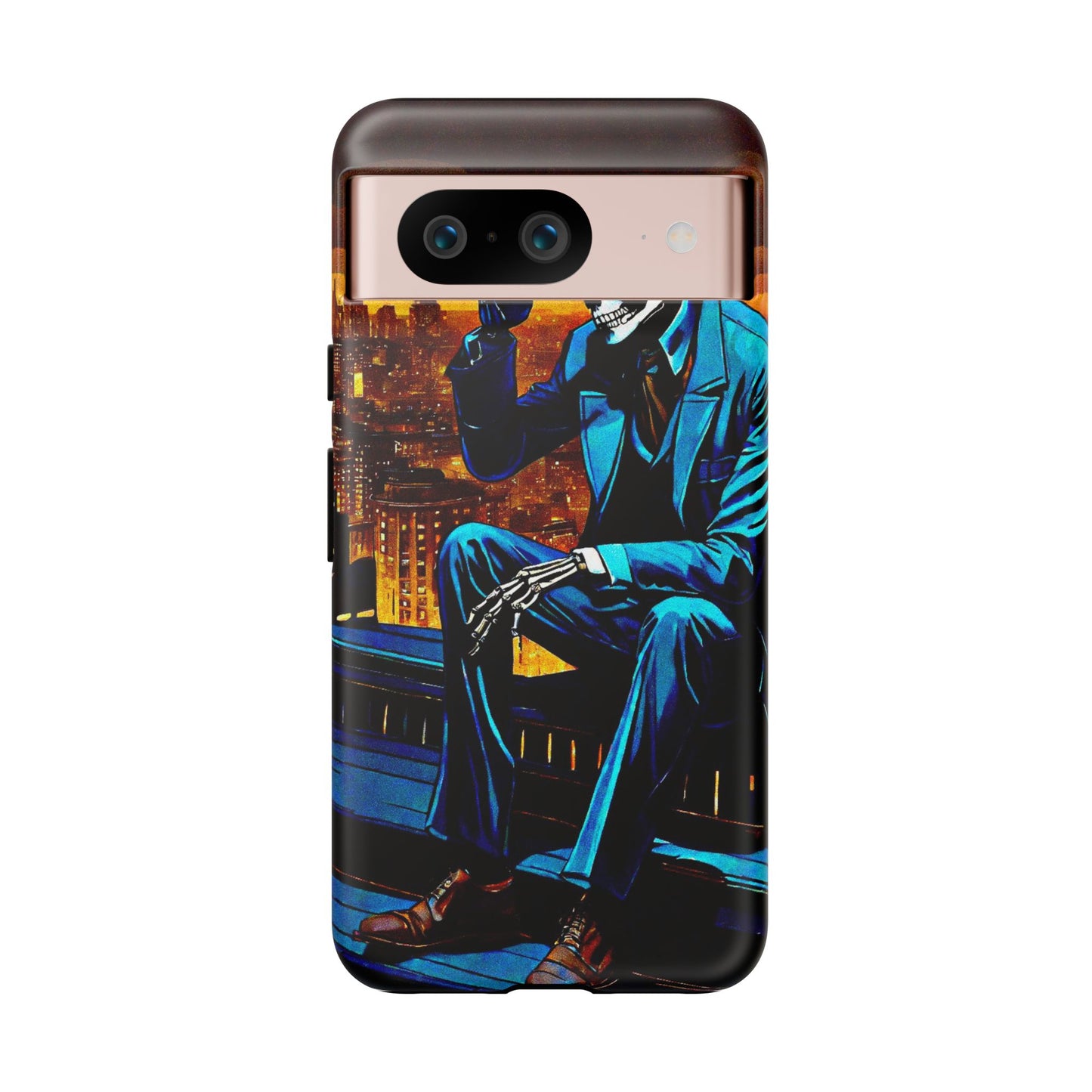 "Night On the Ton" Urban Skeleton Tough Case Stylish Phone Protection for Trendsetters