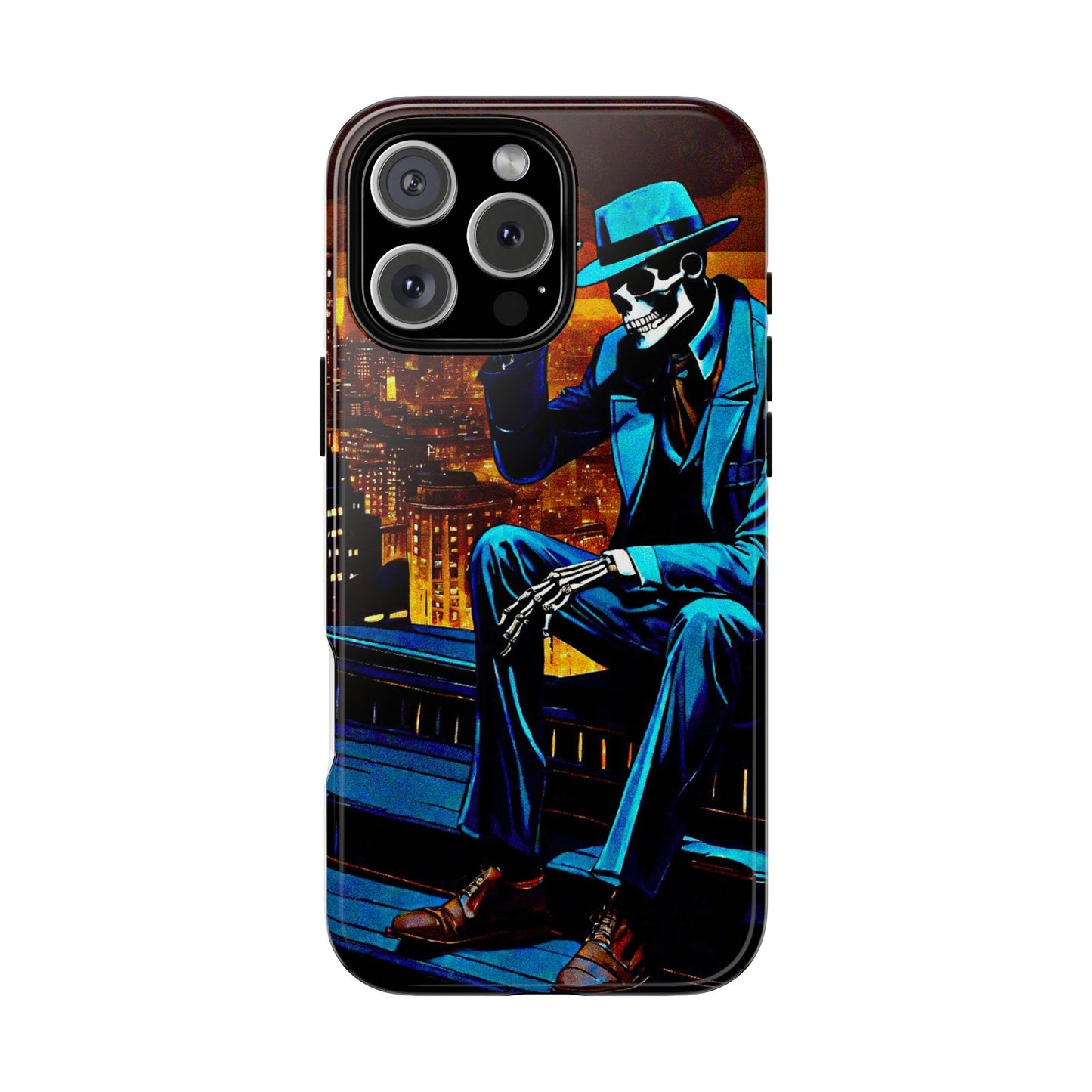 "Night On the Ton" Urban Skeleton Tough Case Stylish Phone Protection for Trendsetters