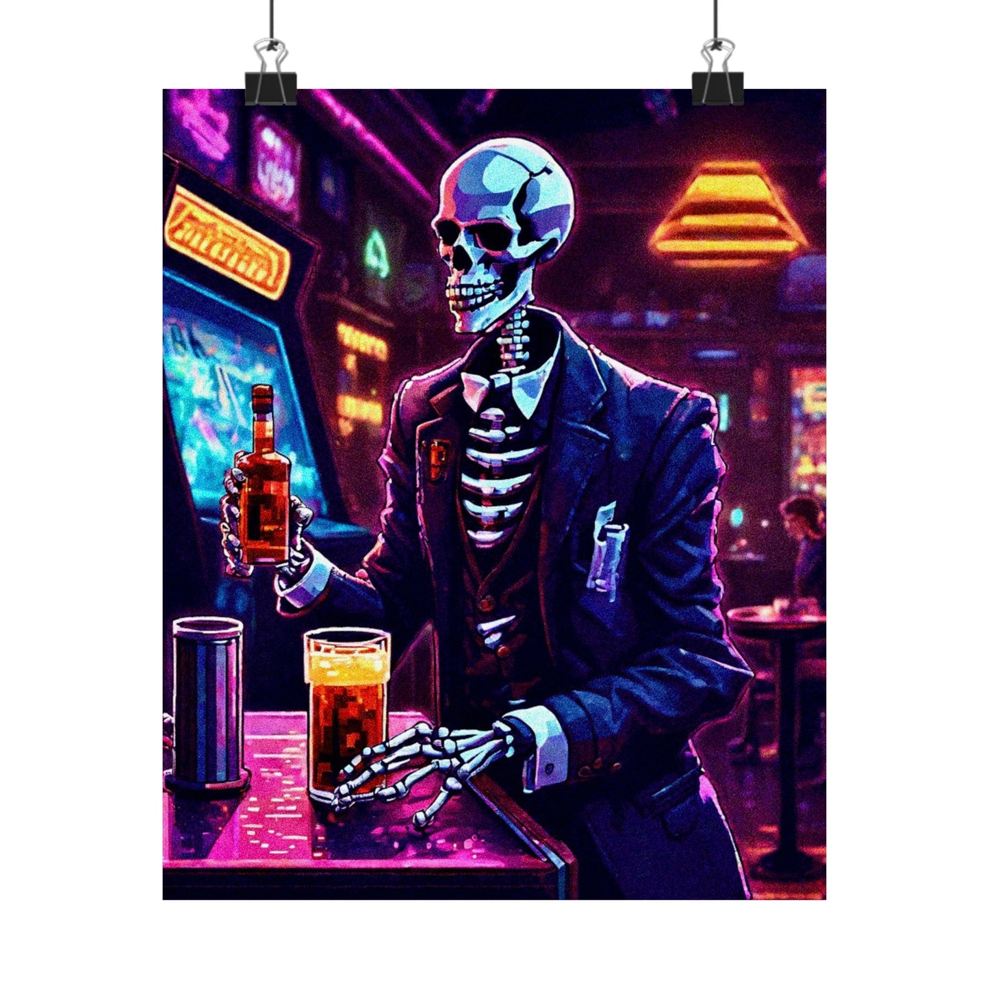 Booze, Bonez, and arcades Posters