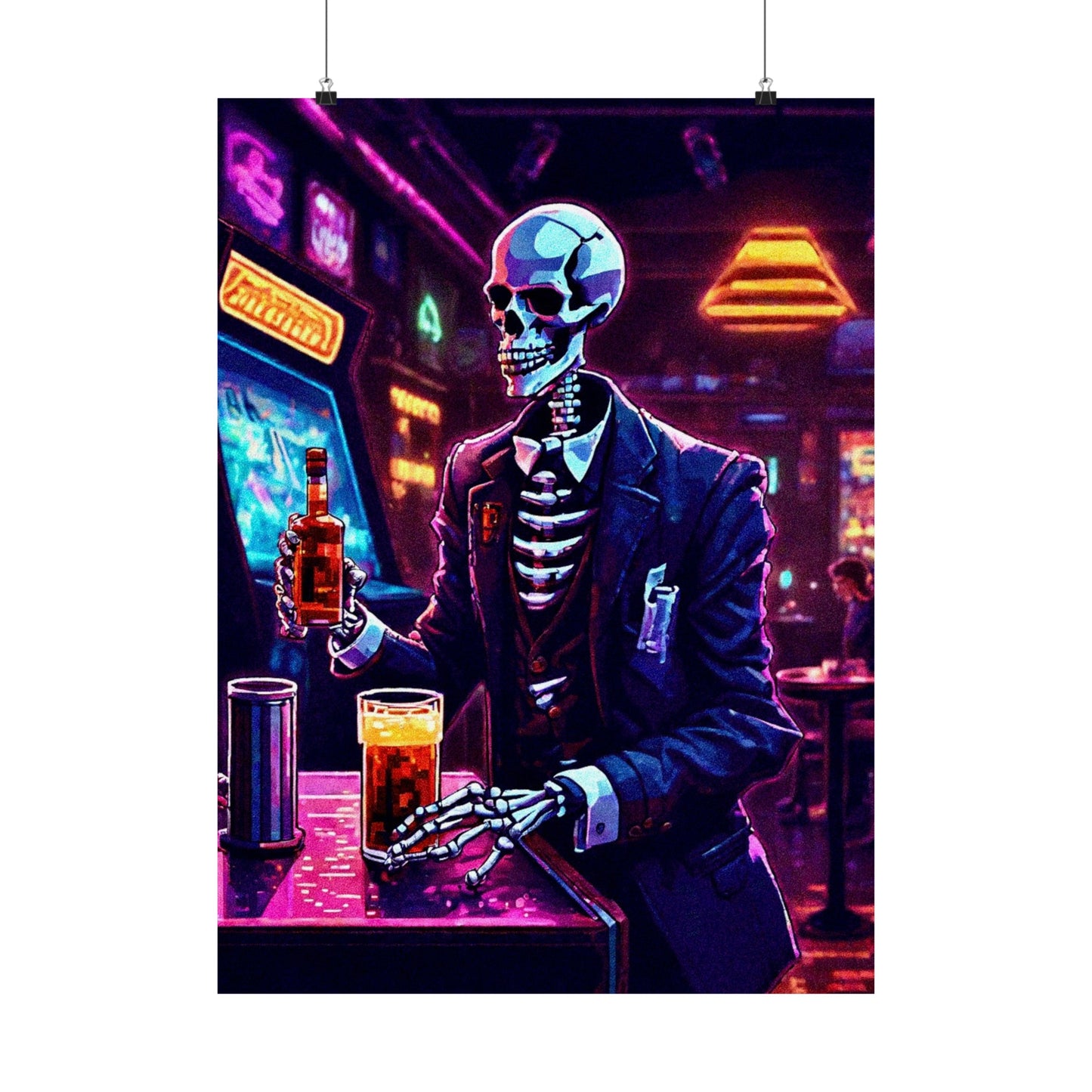 Booze, Bonez, and arcades Posters