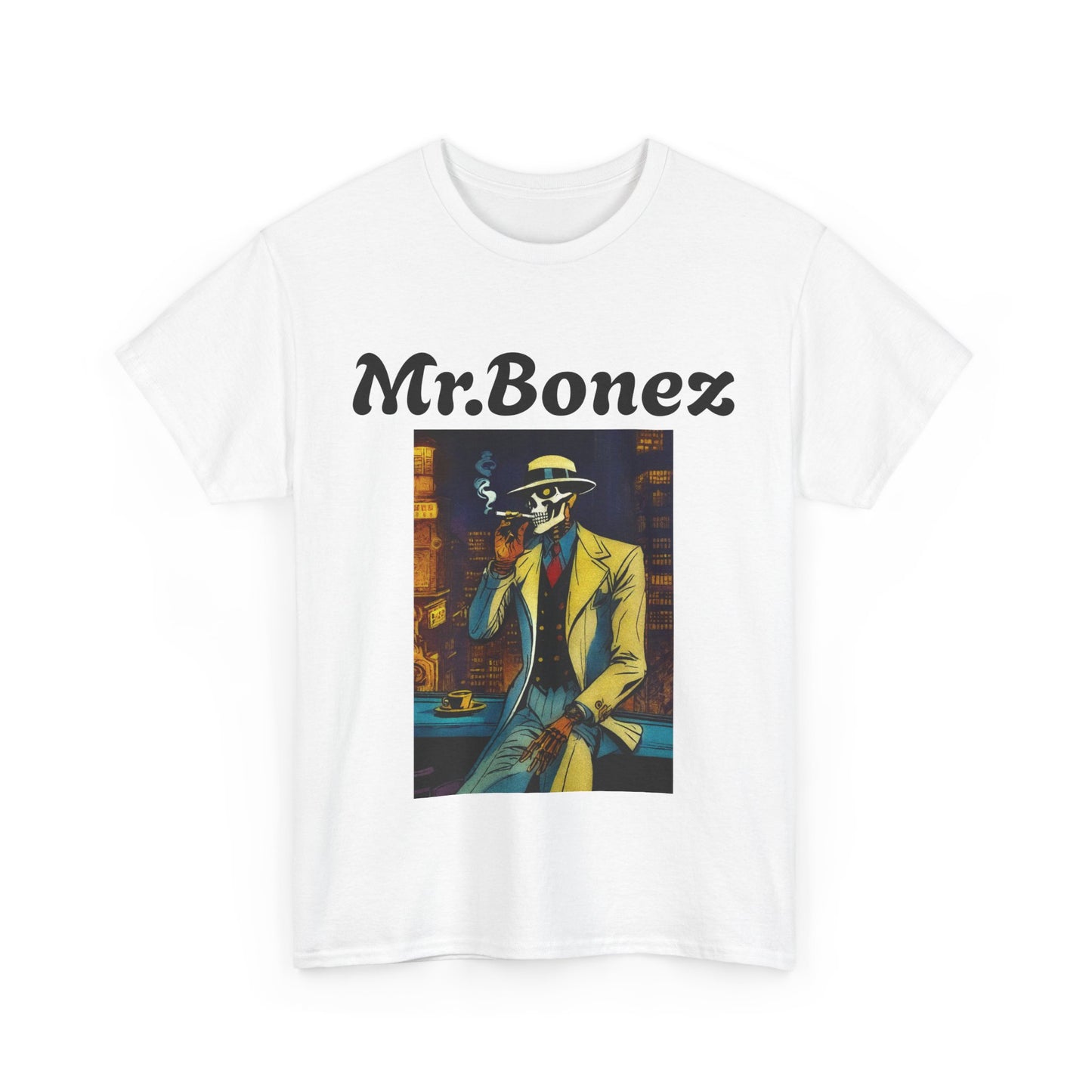 "Mr.Bonez X Tormented Detective" Unisex Heavy Cotton Tee