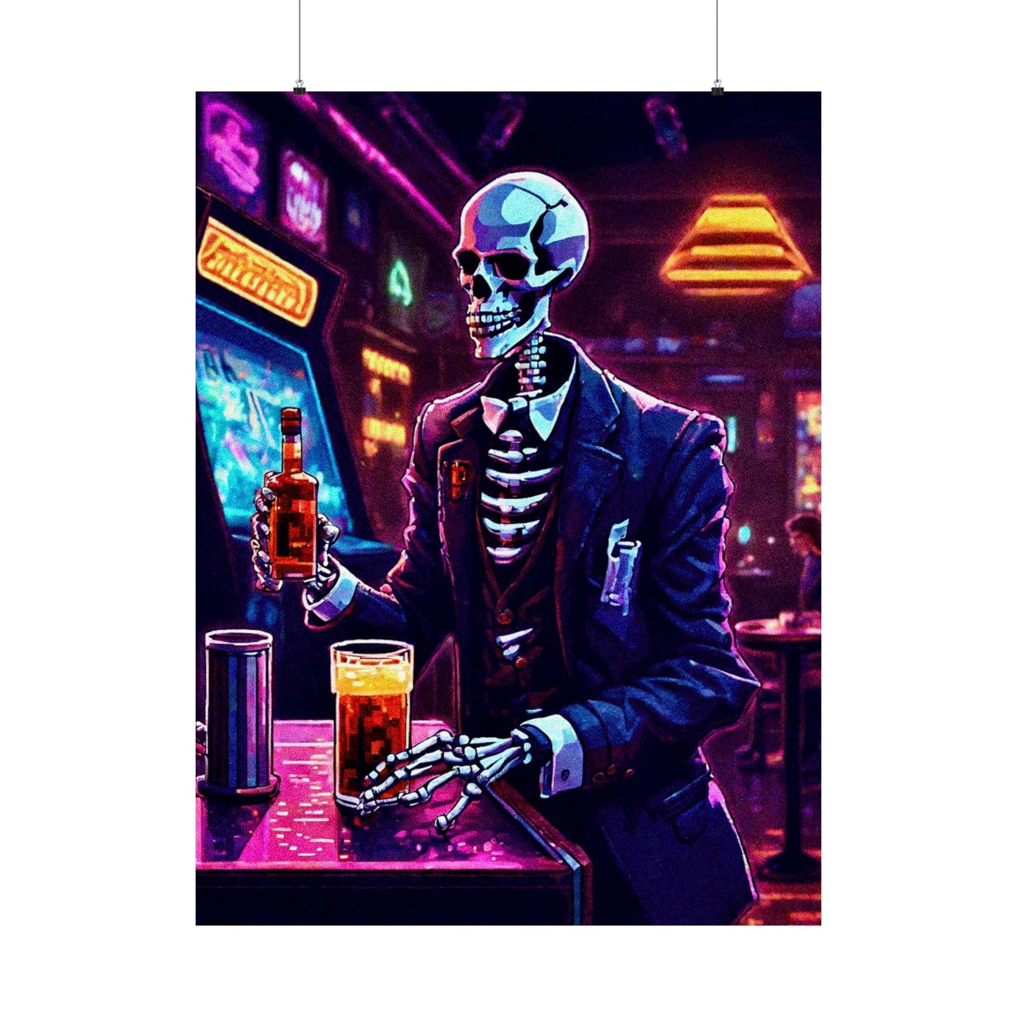 Booze, Bonez, and arcades Posters