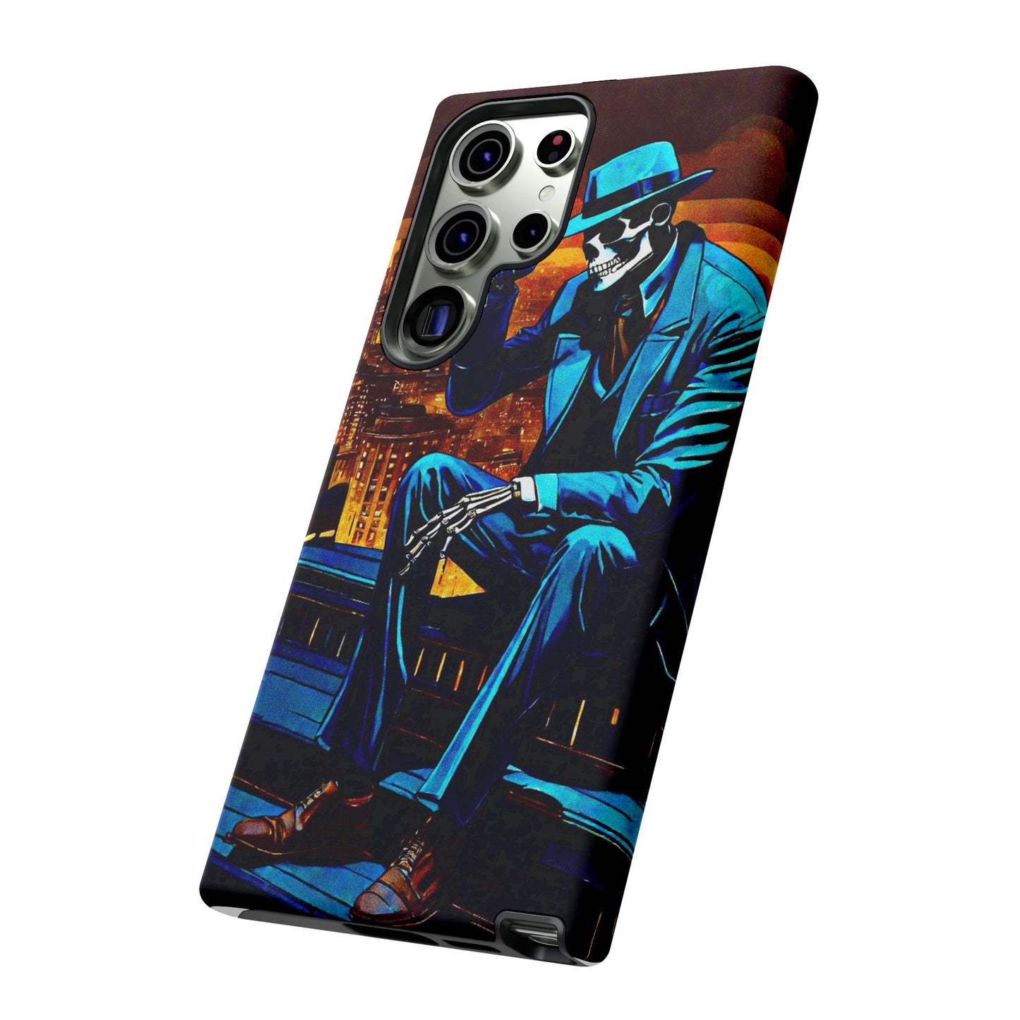 "Night On the Ton" Urban Skeleton Tough Case Stylish Phone Protection for Trendsetters