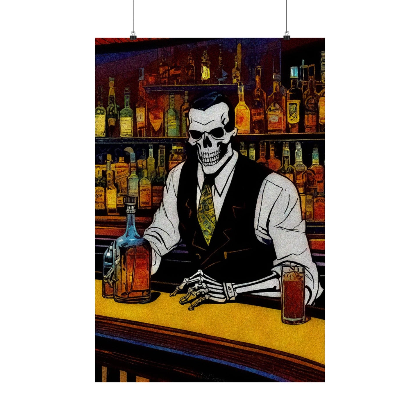 "Bartender Bonez" Matte Vertical Posters