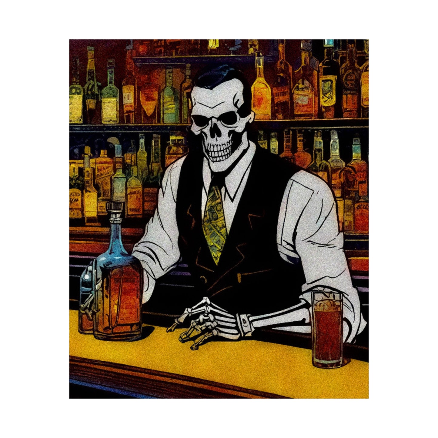 "Bartender Bonez" Matte Vertical Posters