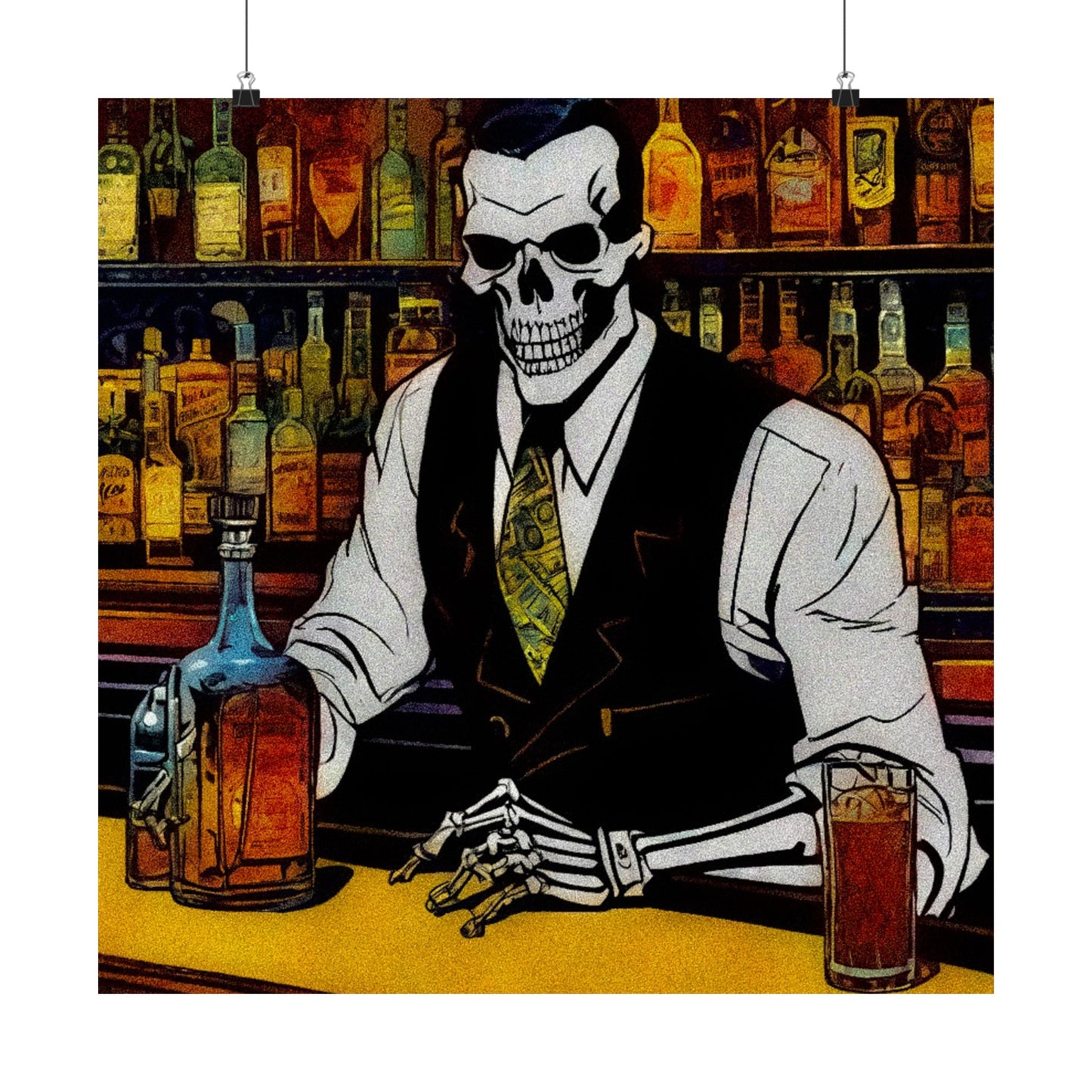 "Bartender Bonez" Matte Vertical Posters