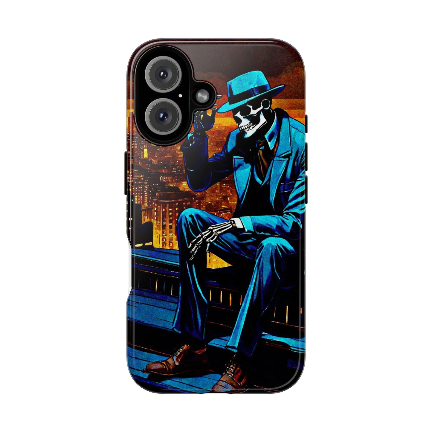 "Night On the Ton" Urban Skeleton Tough Case Stylish Phone Protection for Trendsetters