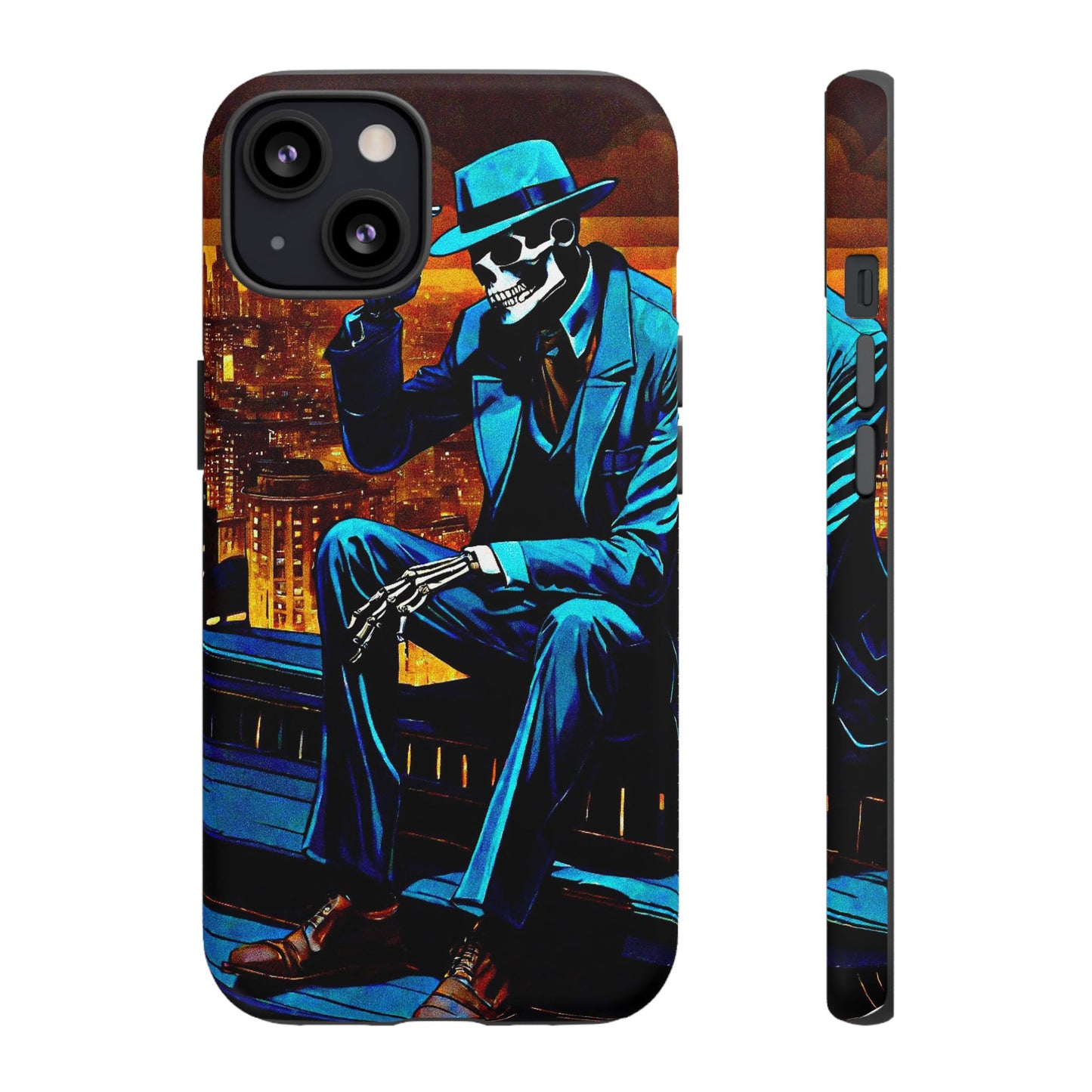 "Night On the Ton" Urban Skeleton Tough Case Stylish Phone Protection for Trendsetters