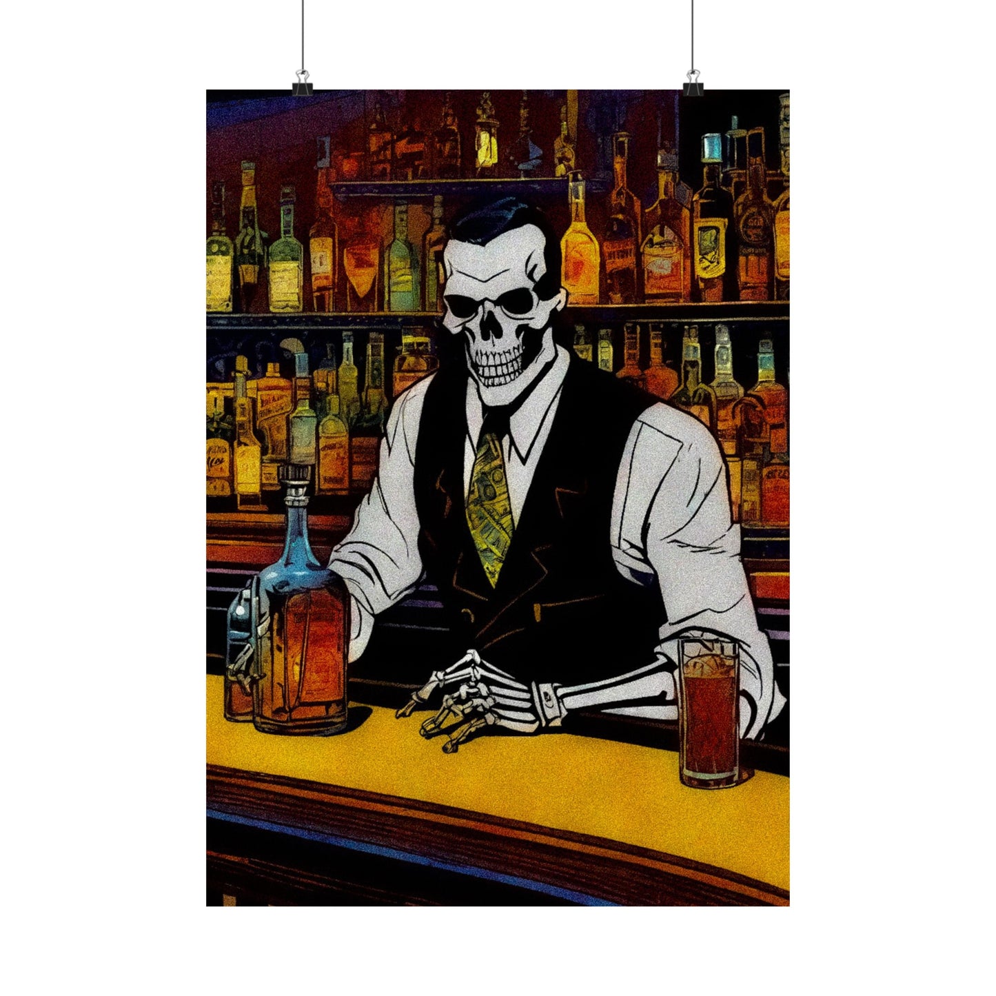 "Bartender Bonez" Matte Vertical Posters