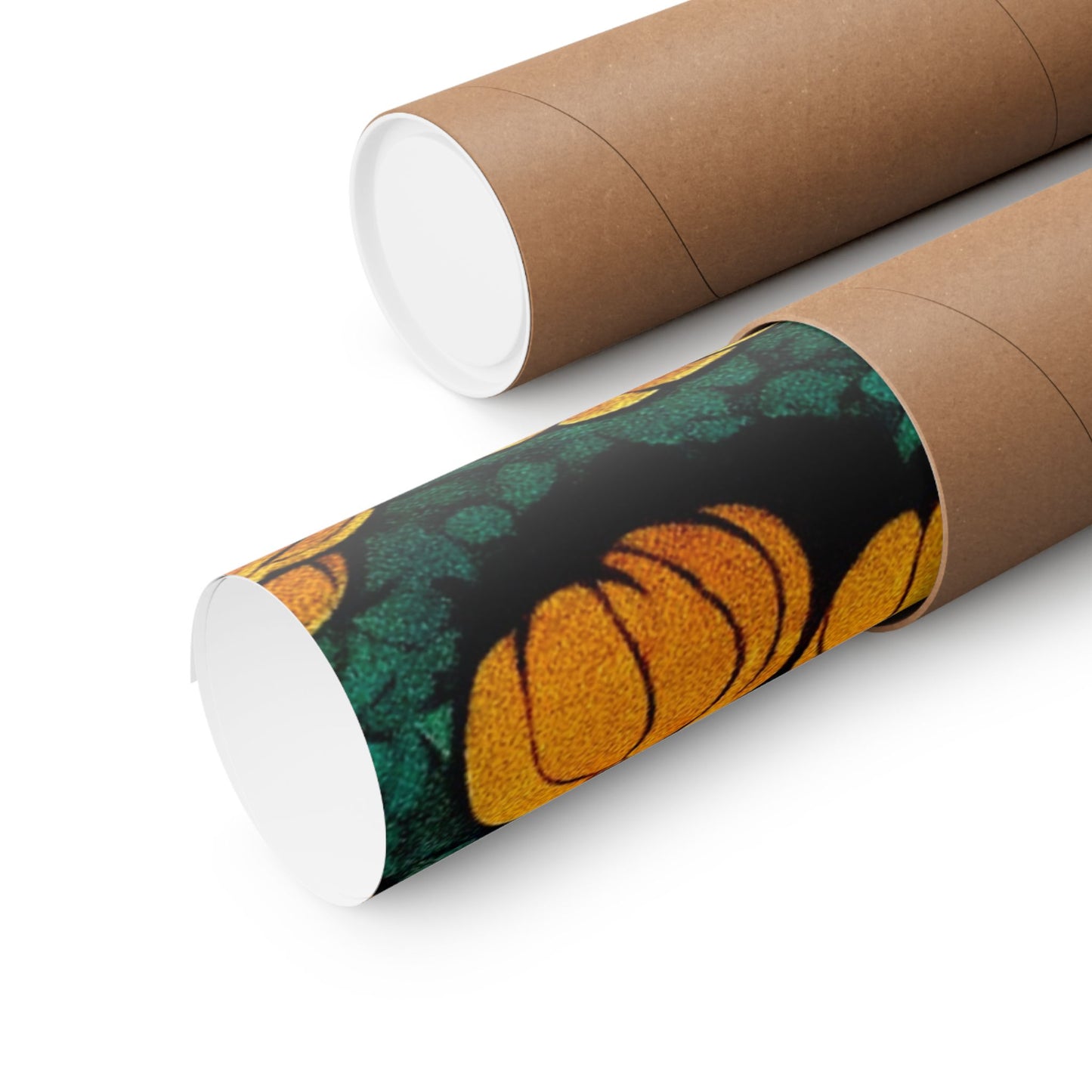 "Tormented Stroll through the pumpkin patch" Matte Vertical Posters