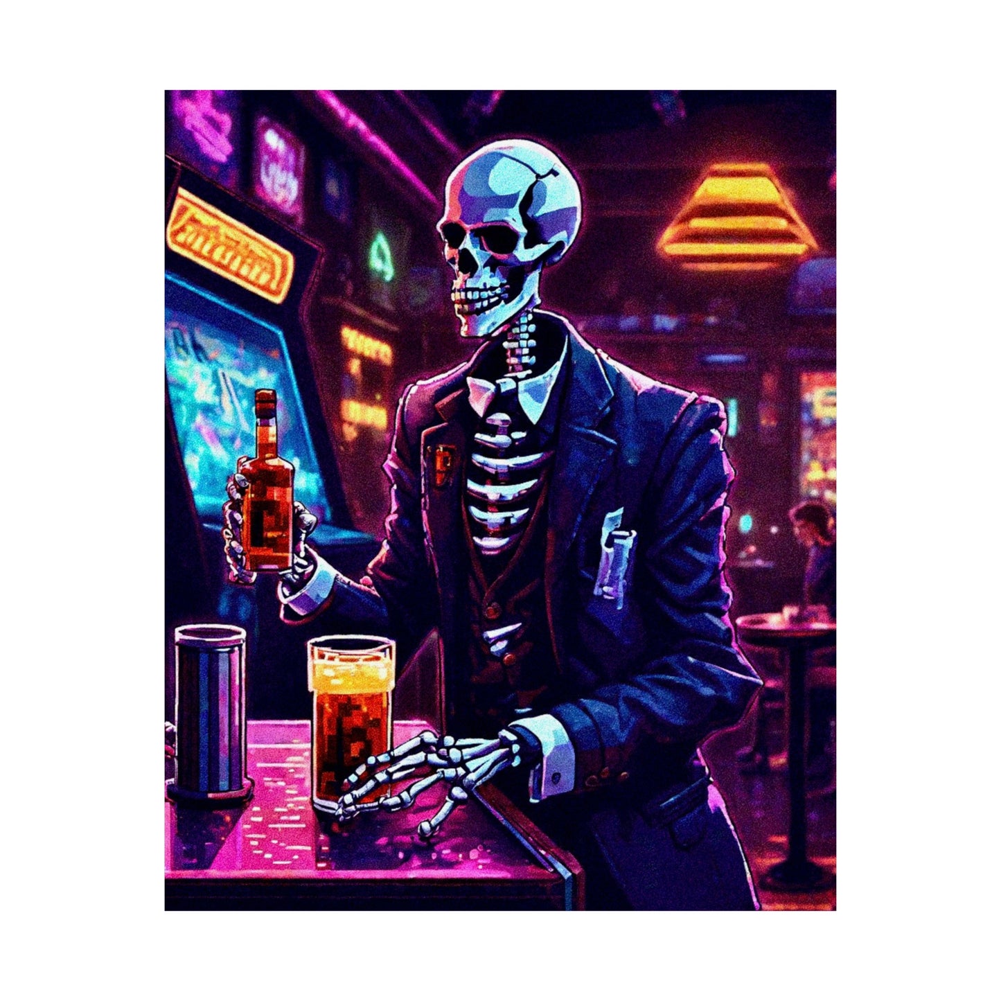 Booze, Bonez, and arcades Posters