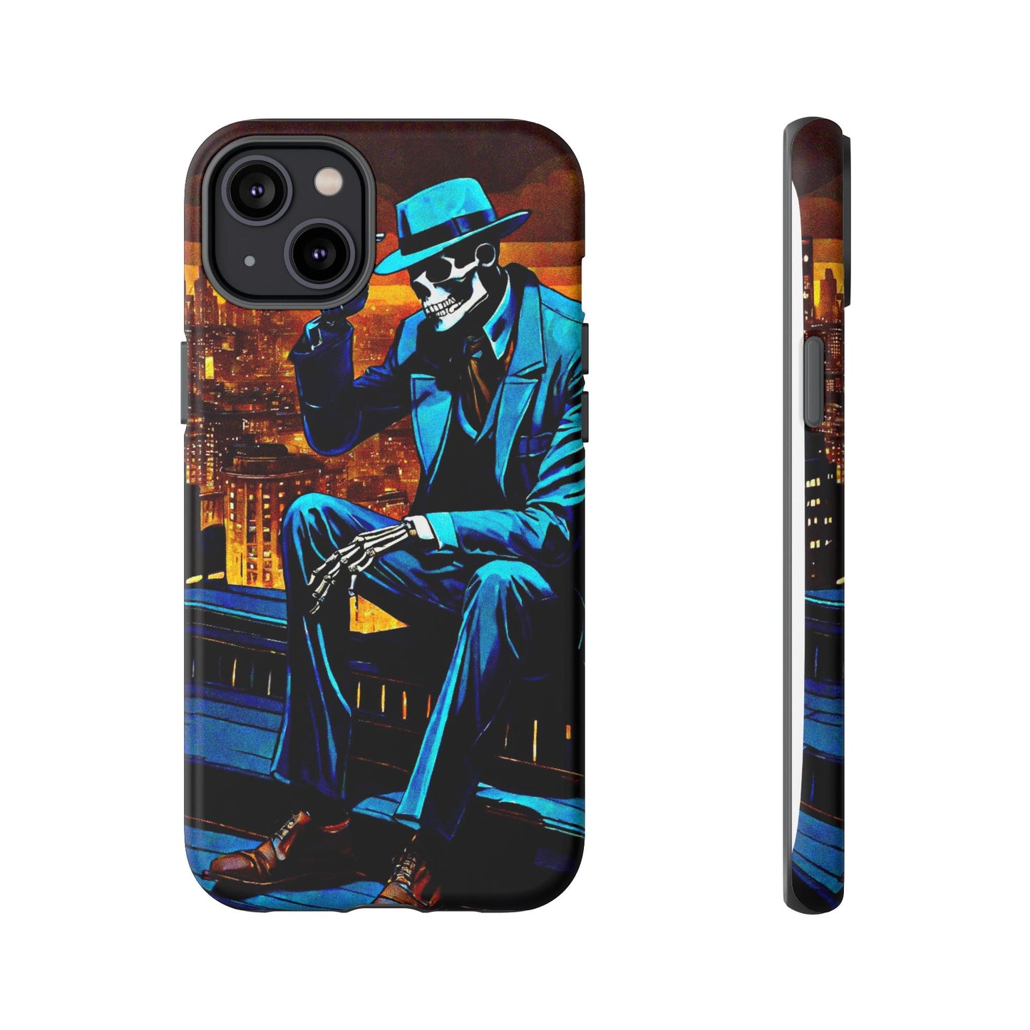 "Night On the Ton" Urban Skeleton Tough Case Stylish Phone Protection for Trendsetters