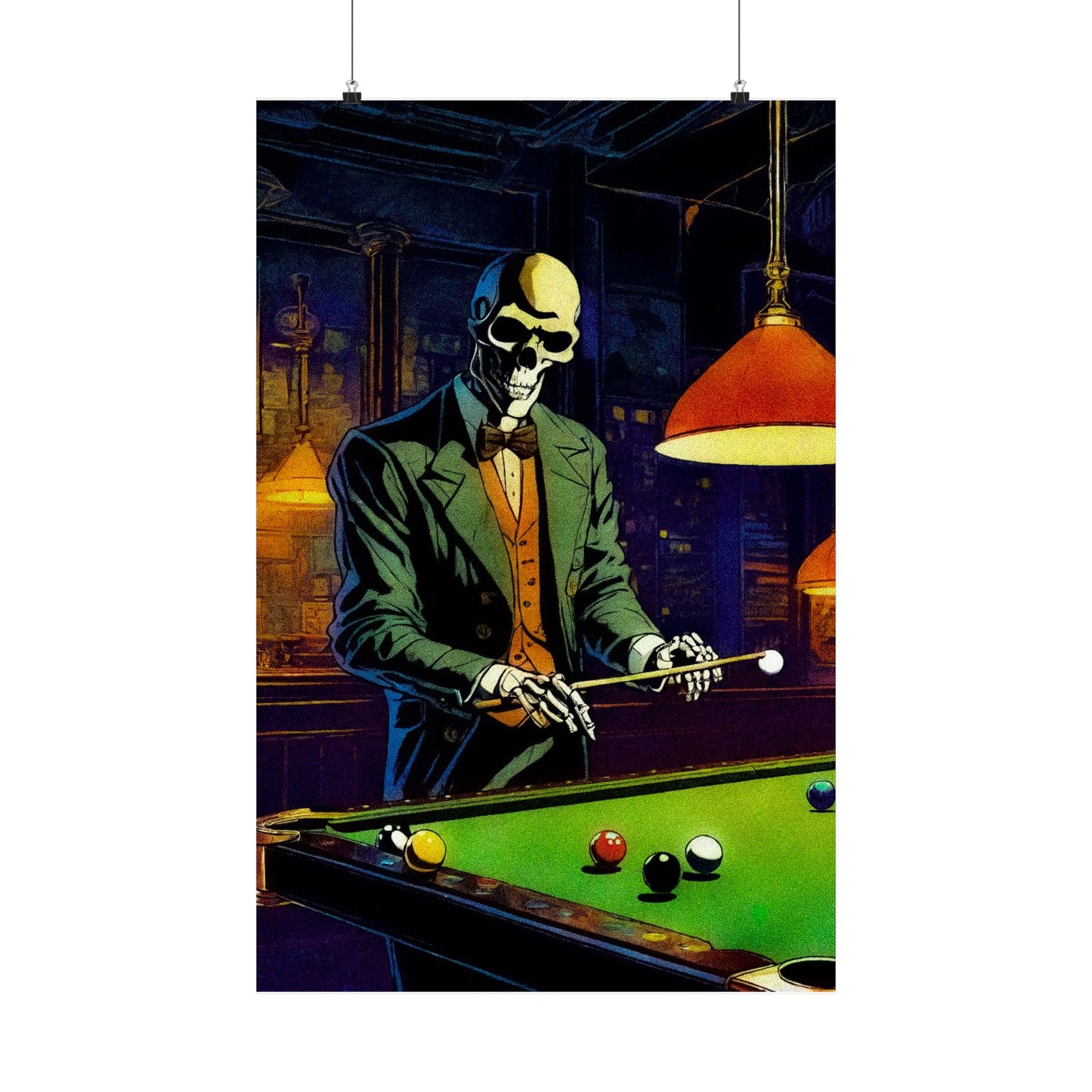 "Mr.Bonez's Jazz Bar (pool)" Matte Vertical Posters