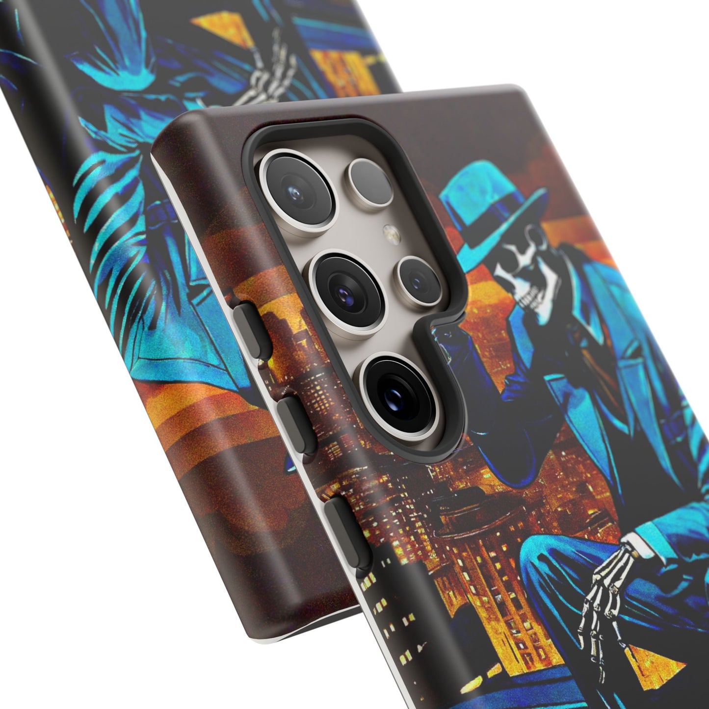 "Night On the Ton" Urban Skeleton Tough Case Stylish Phone Protection for Trendsetters