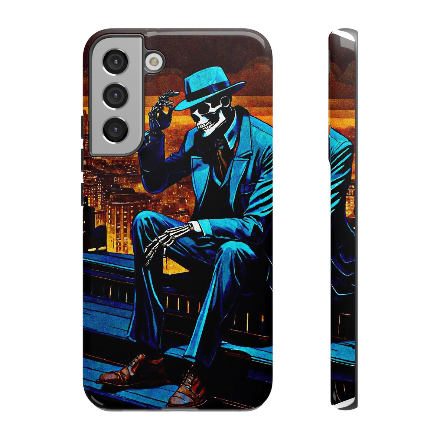 "Night On the Ton" Urban Skeleton Tough Case Stylish Phone Protection for Trendsetters