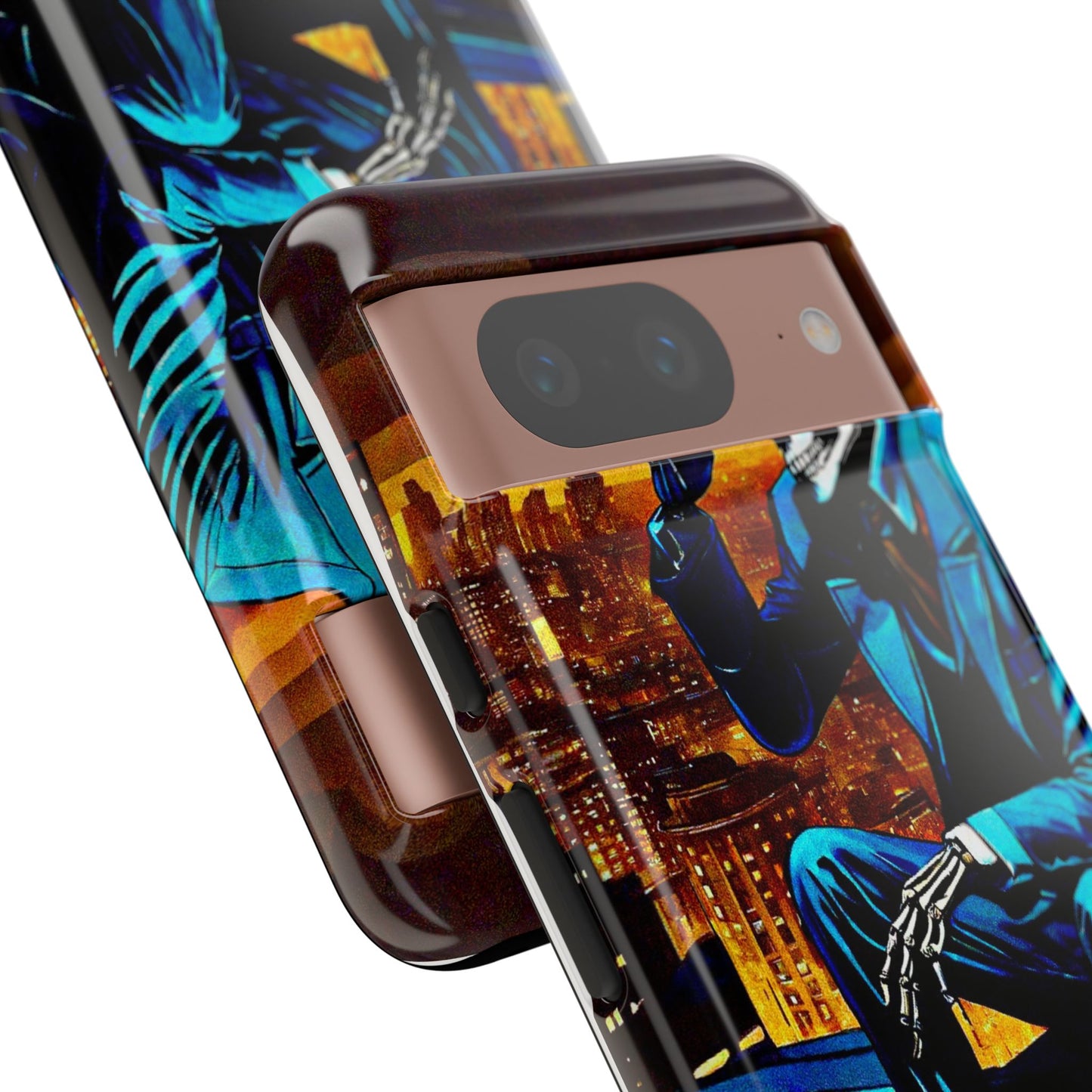 "Night On the Ton" Urban Skeleton Tough Case Stylish Phone Protection for Trendsetters