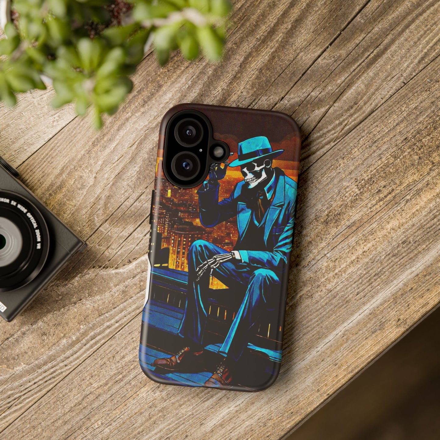 "Night On the Ton" Urban Skeleton Tough Case Stylish Phone Protection for Trendsetters